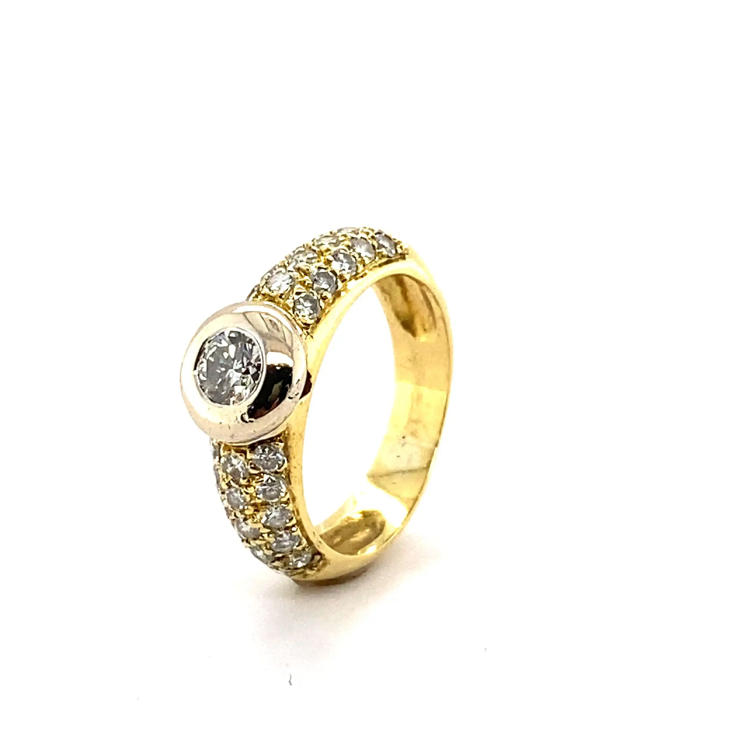 Ring Bicolor mit Brillanten Ring Bicolor mit Brillanten