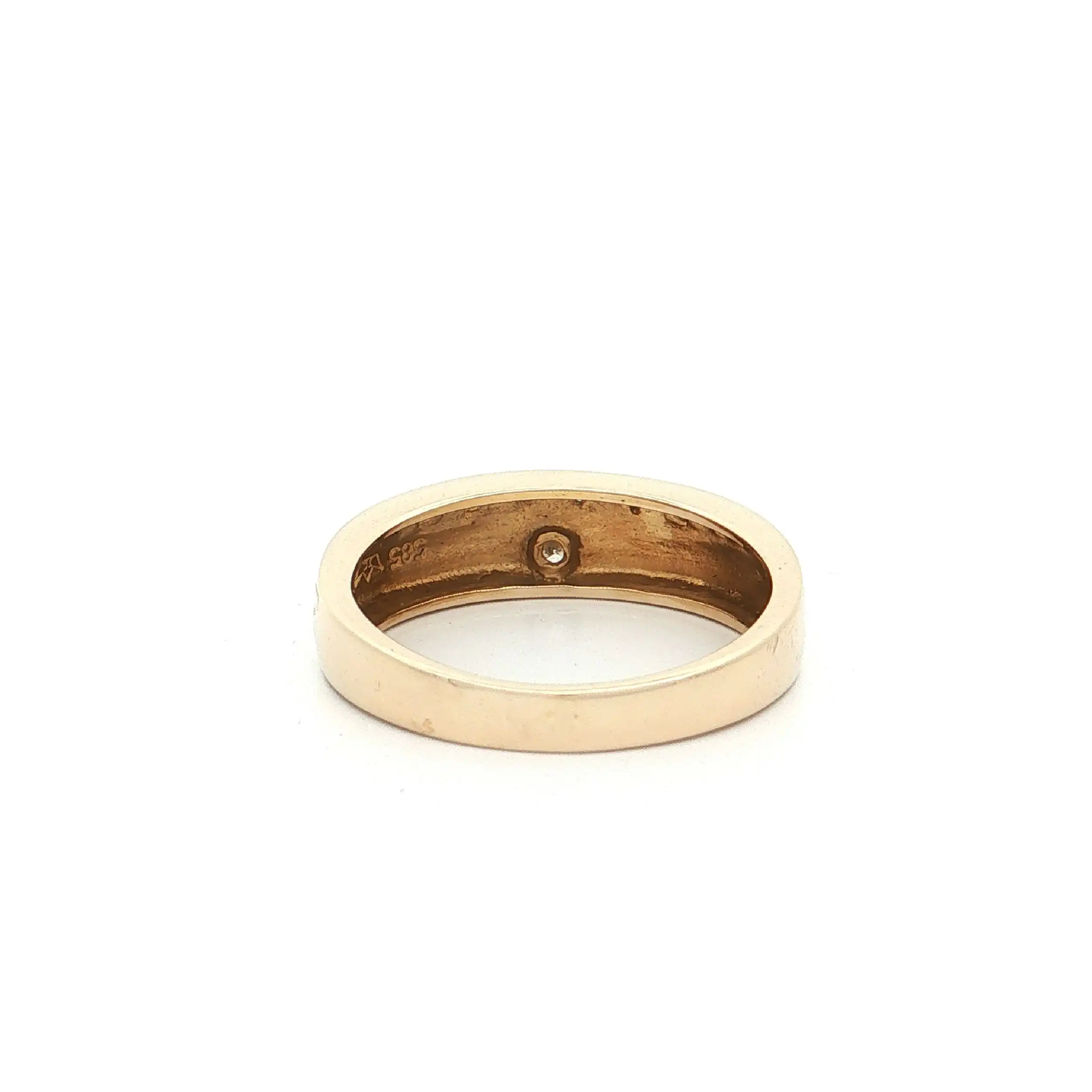Ring Bicolor mit Brillant und Diamanten