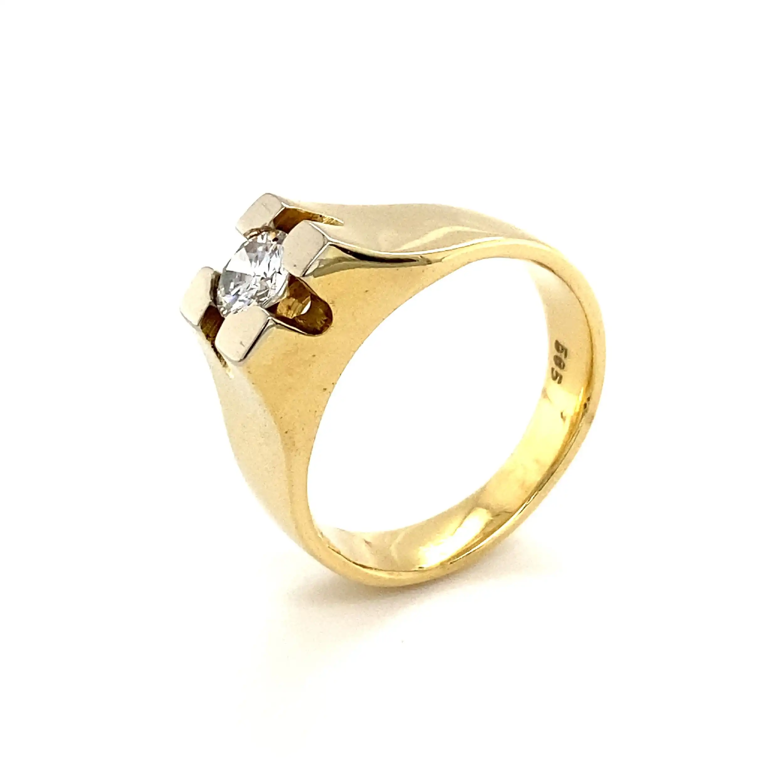 Ring Gelbgold mit Brillant