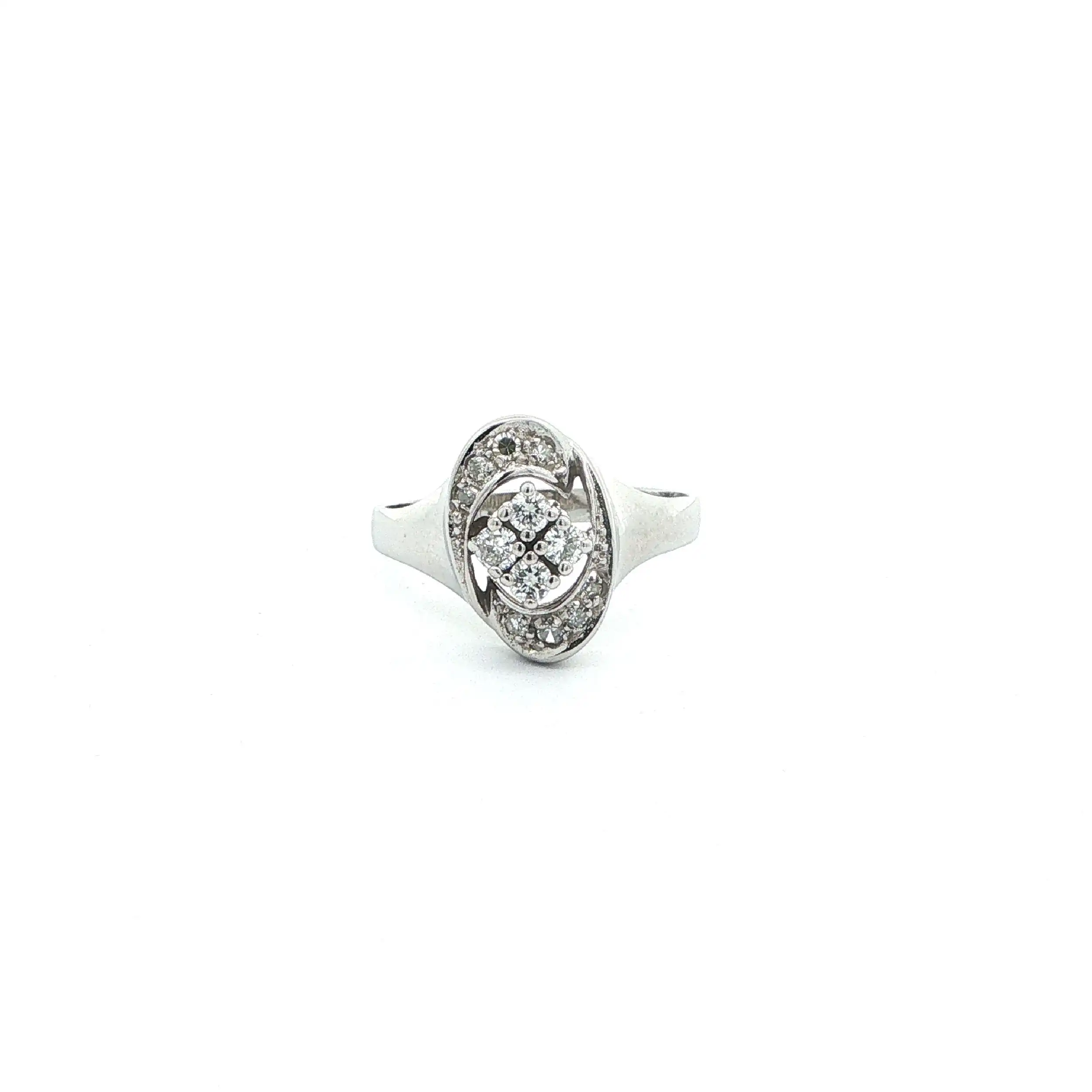 Ring Weißgold mit Brillanten & Diamanten Ring Weißgold mit Brillanten & Diamanten