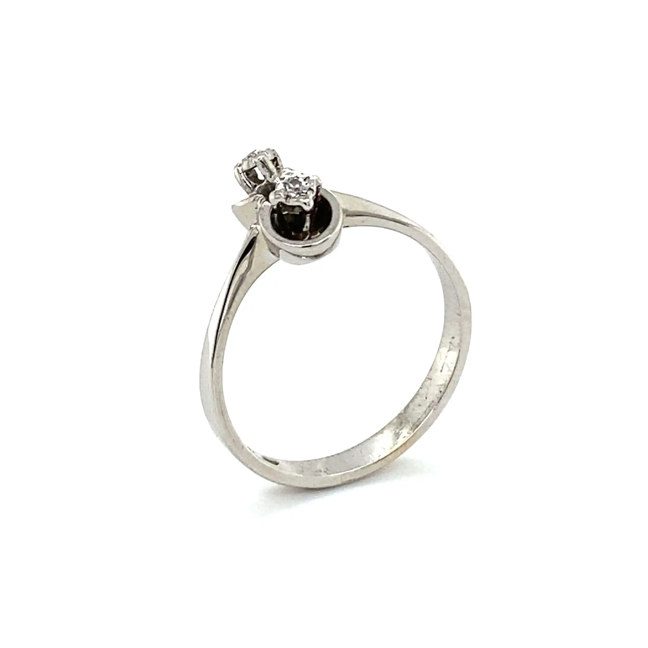 Ring Weißgold mit Diamanten
