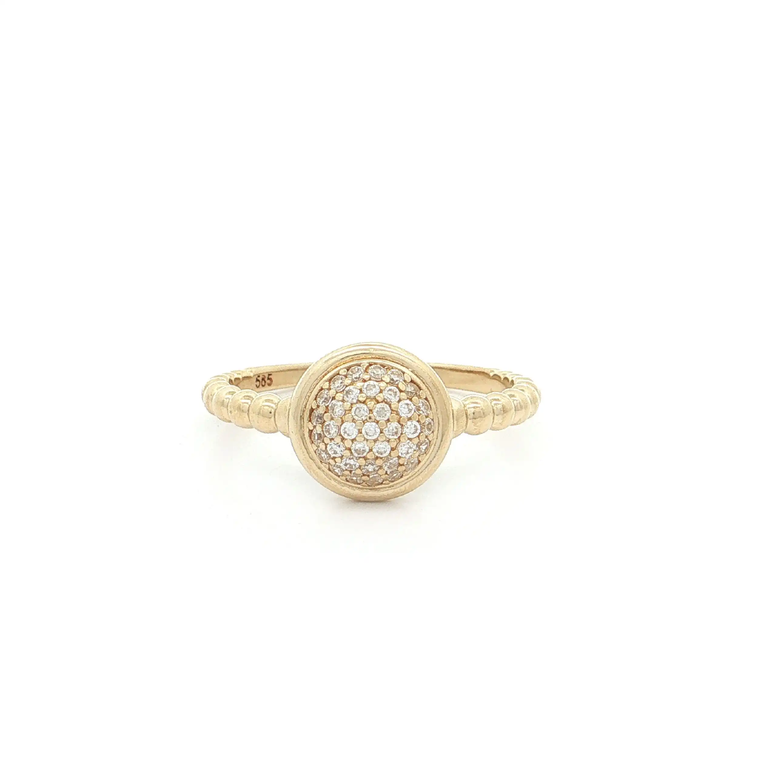 Ring Gelbgold mit Zirkonia