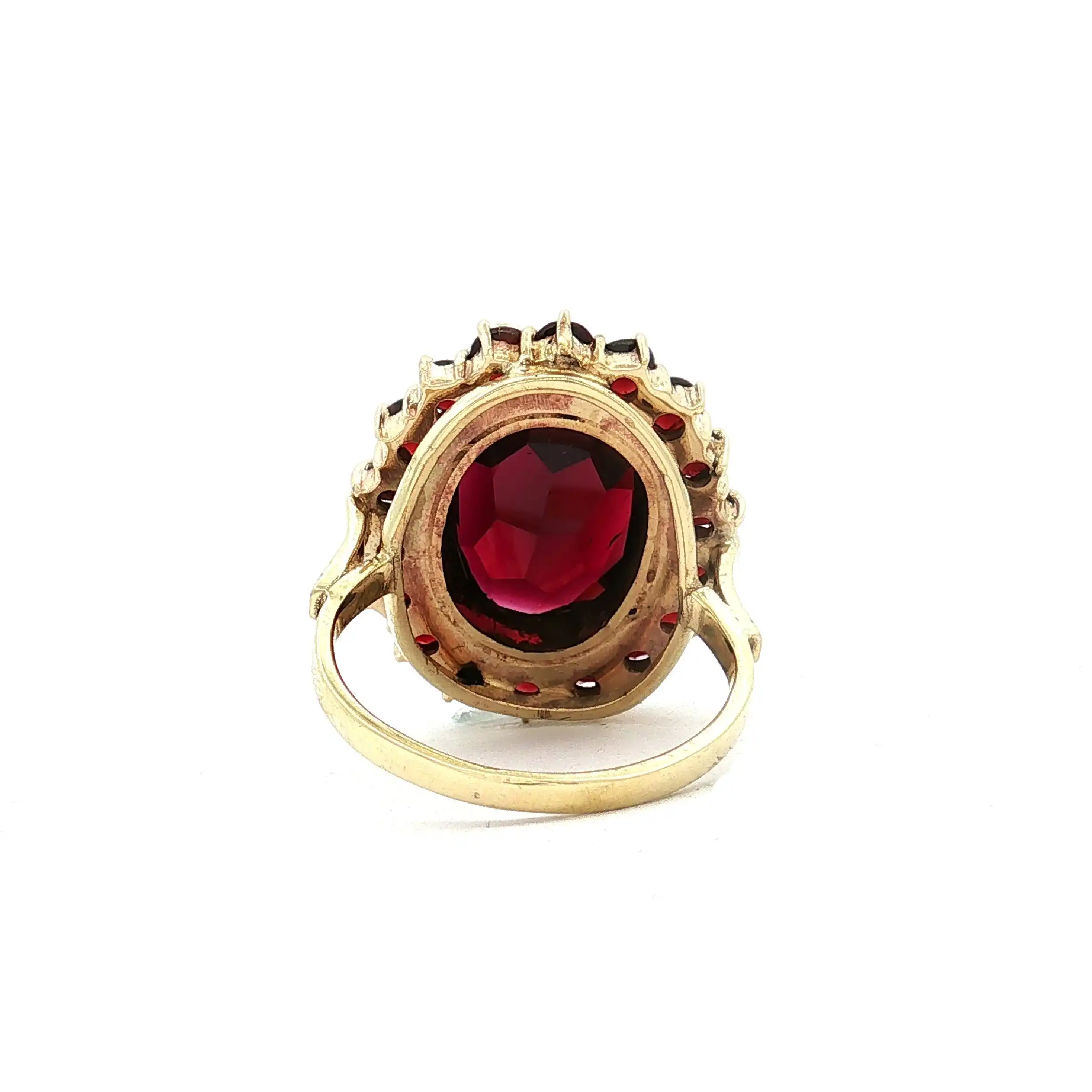 Ring Gelbgold mit Granat