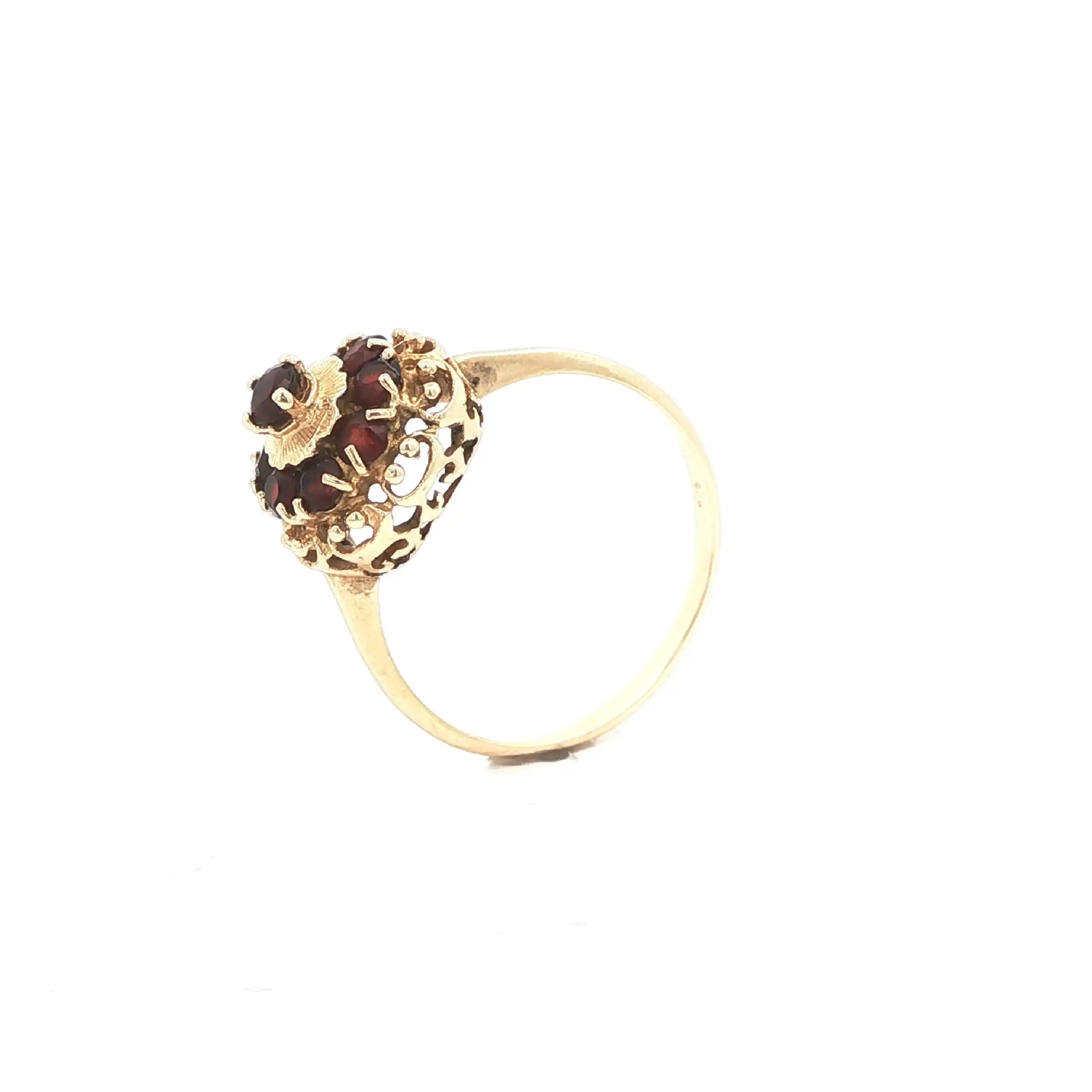 Ring Gelbgold mit Granat