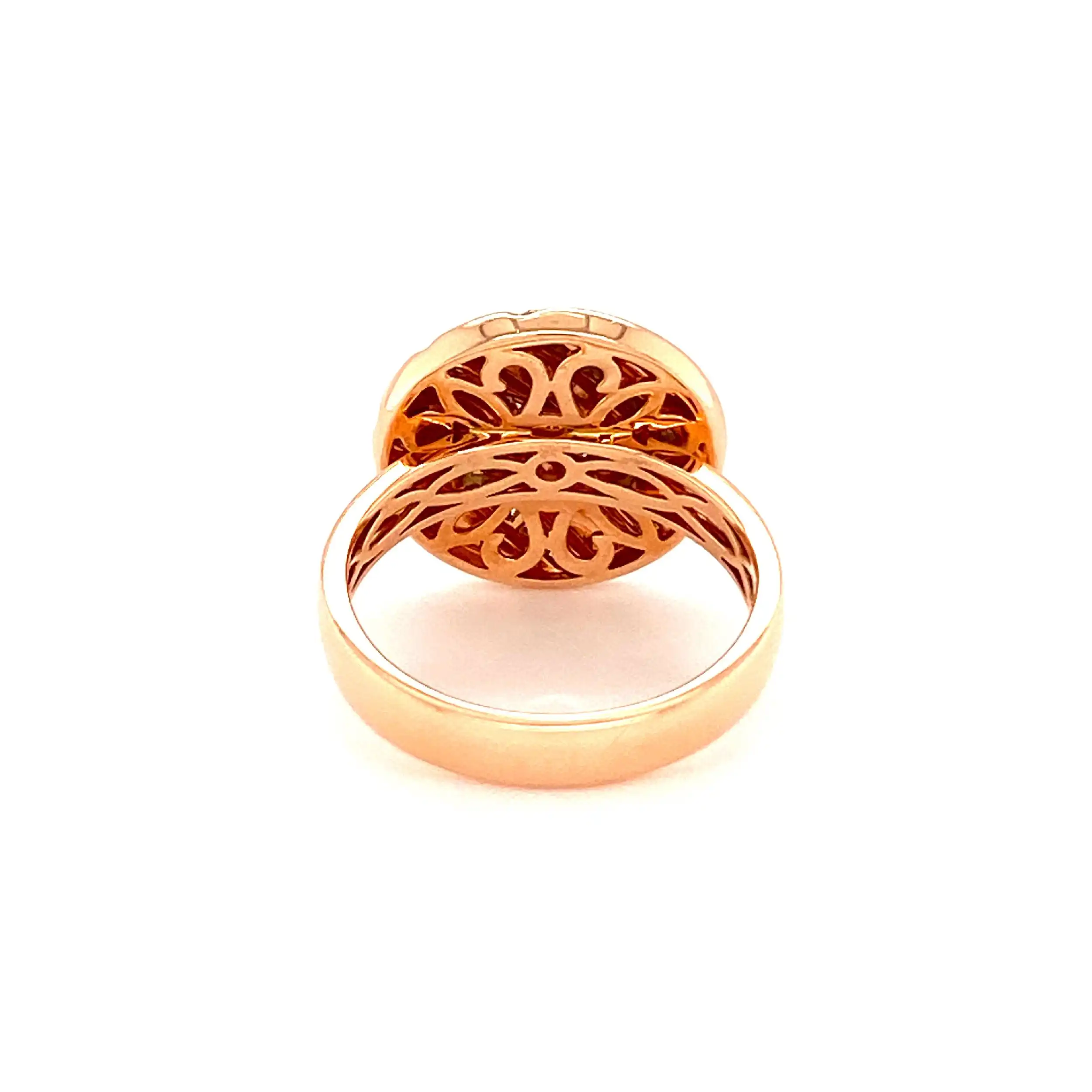 Ring Roségold mit Brillanten, graviert mit 0,256ct.