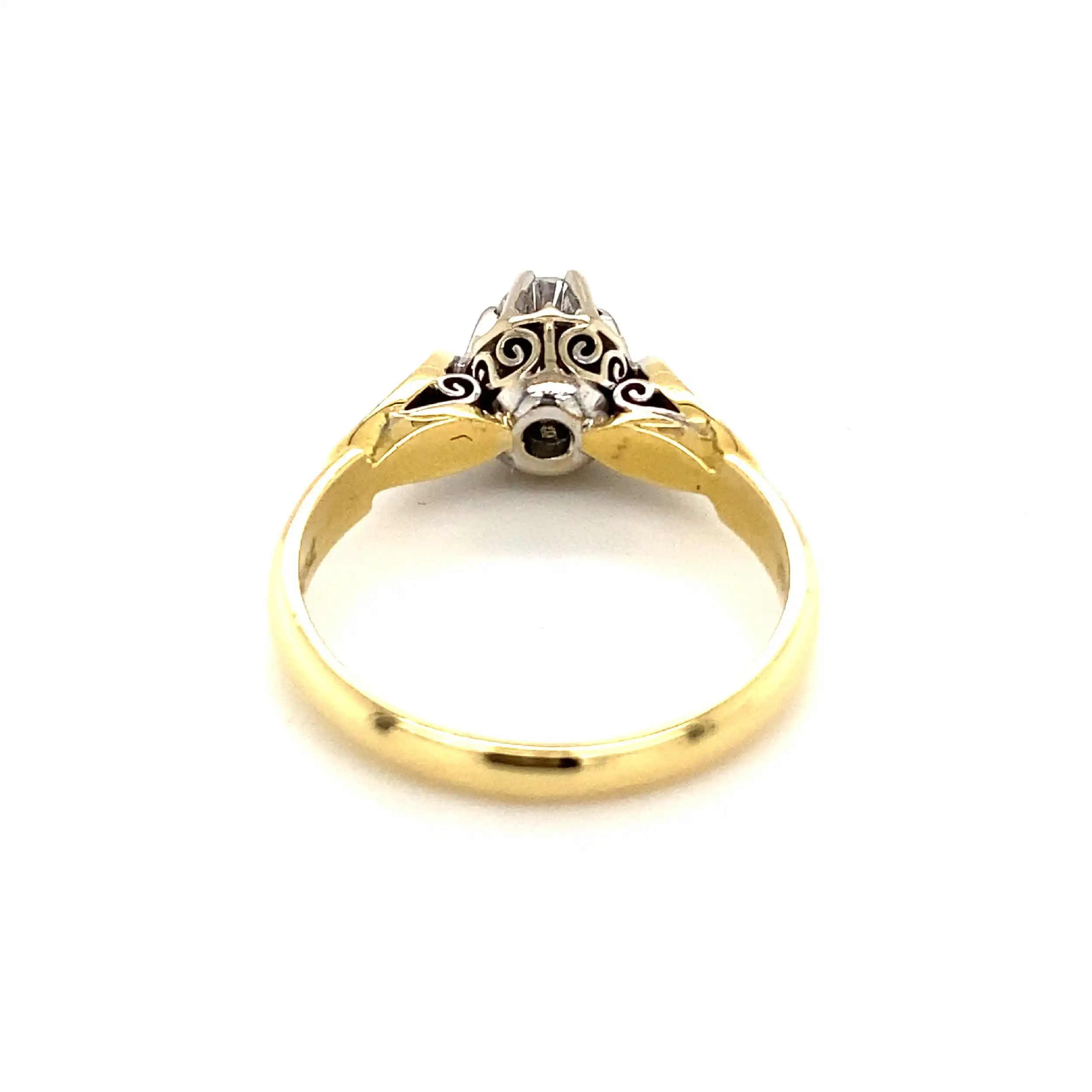 Ring Bicolor mit Brillant Ring Bicolor mit Brillant