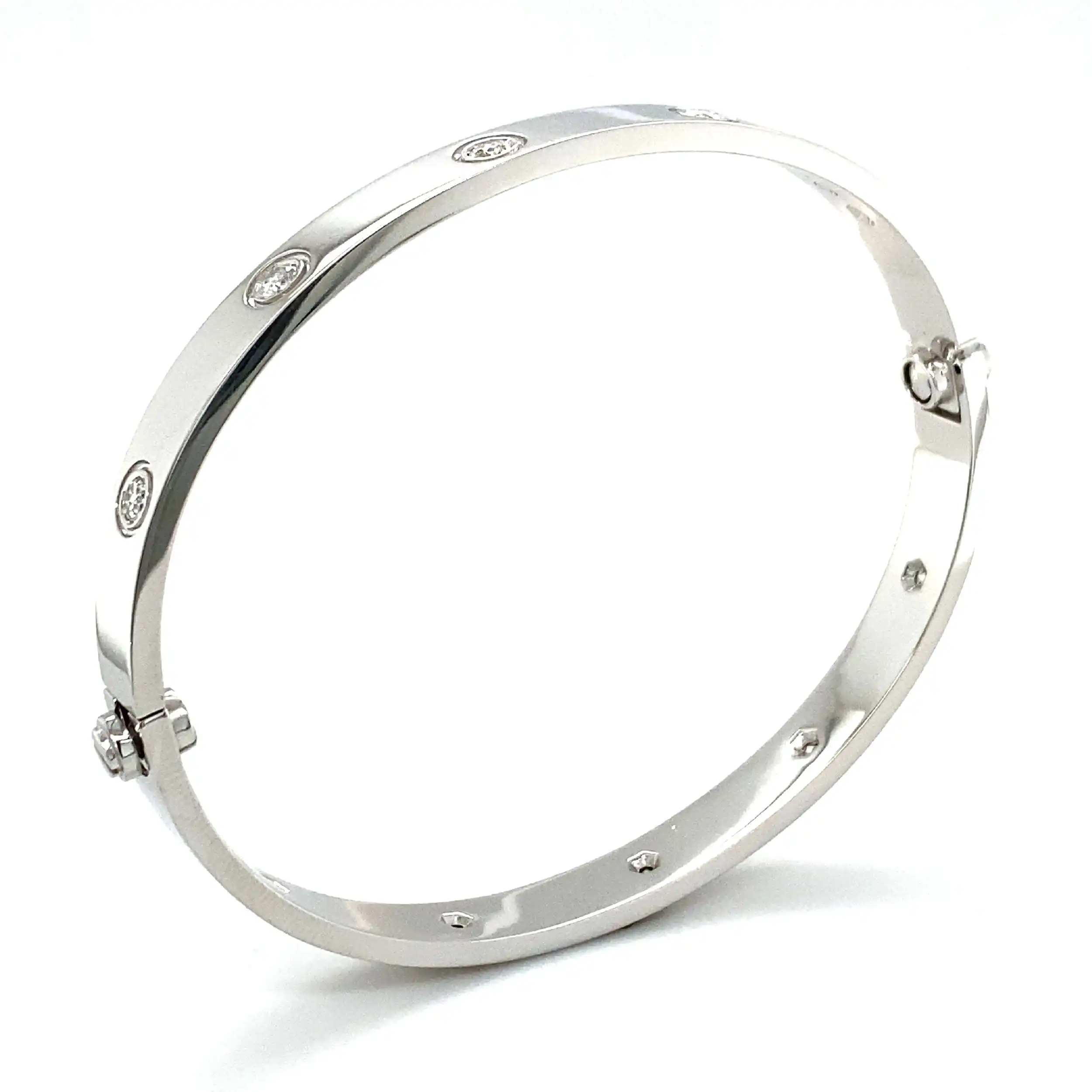 Cartier Love Armreif Weißgold mit Brillanten Cartier Love Armreif Weißgold mit Brillanten