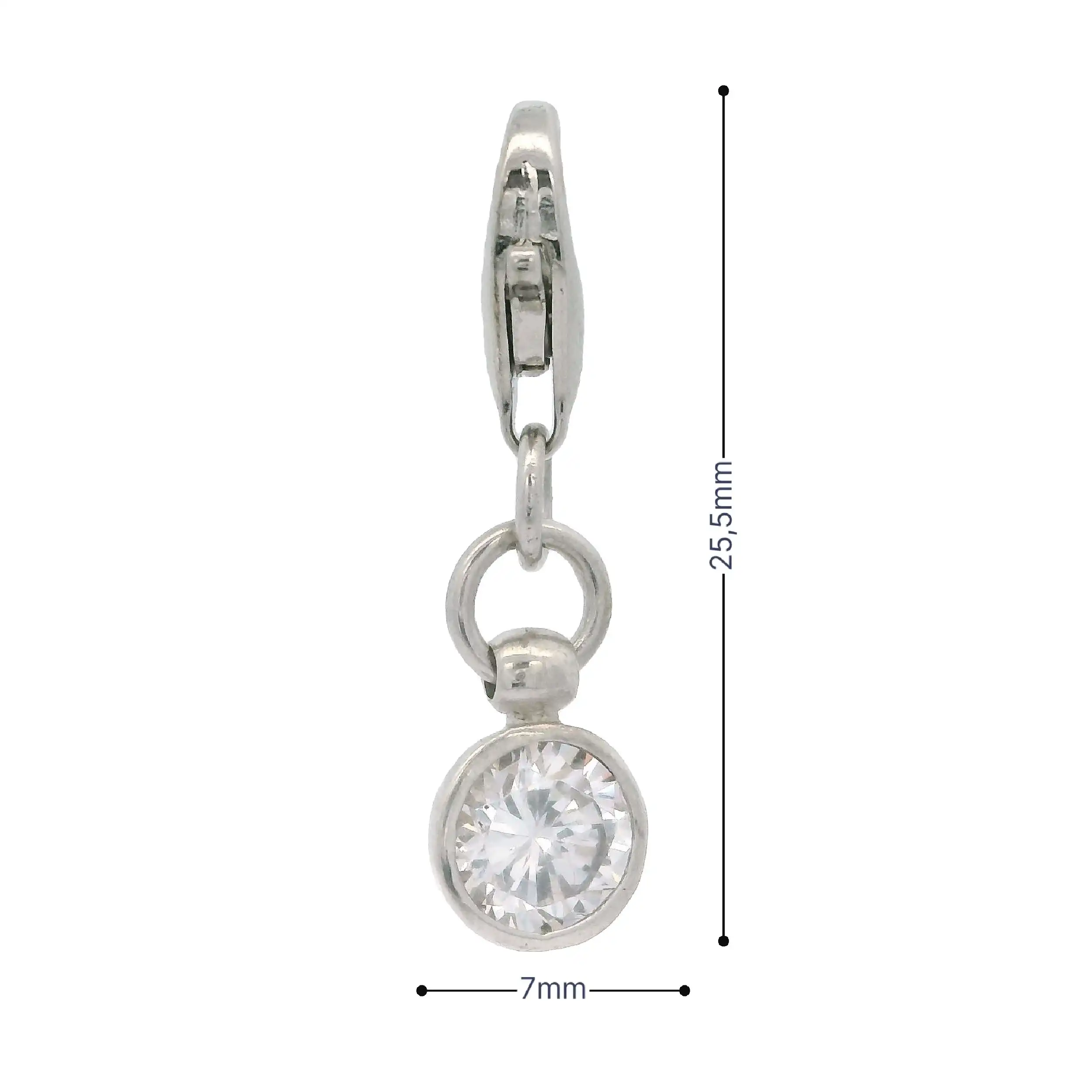 Charm Silber mit Zirkonia Charm Silber mit Zirkonia