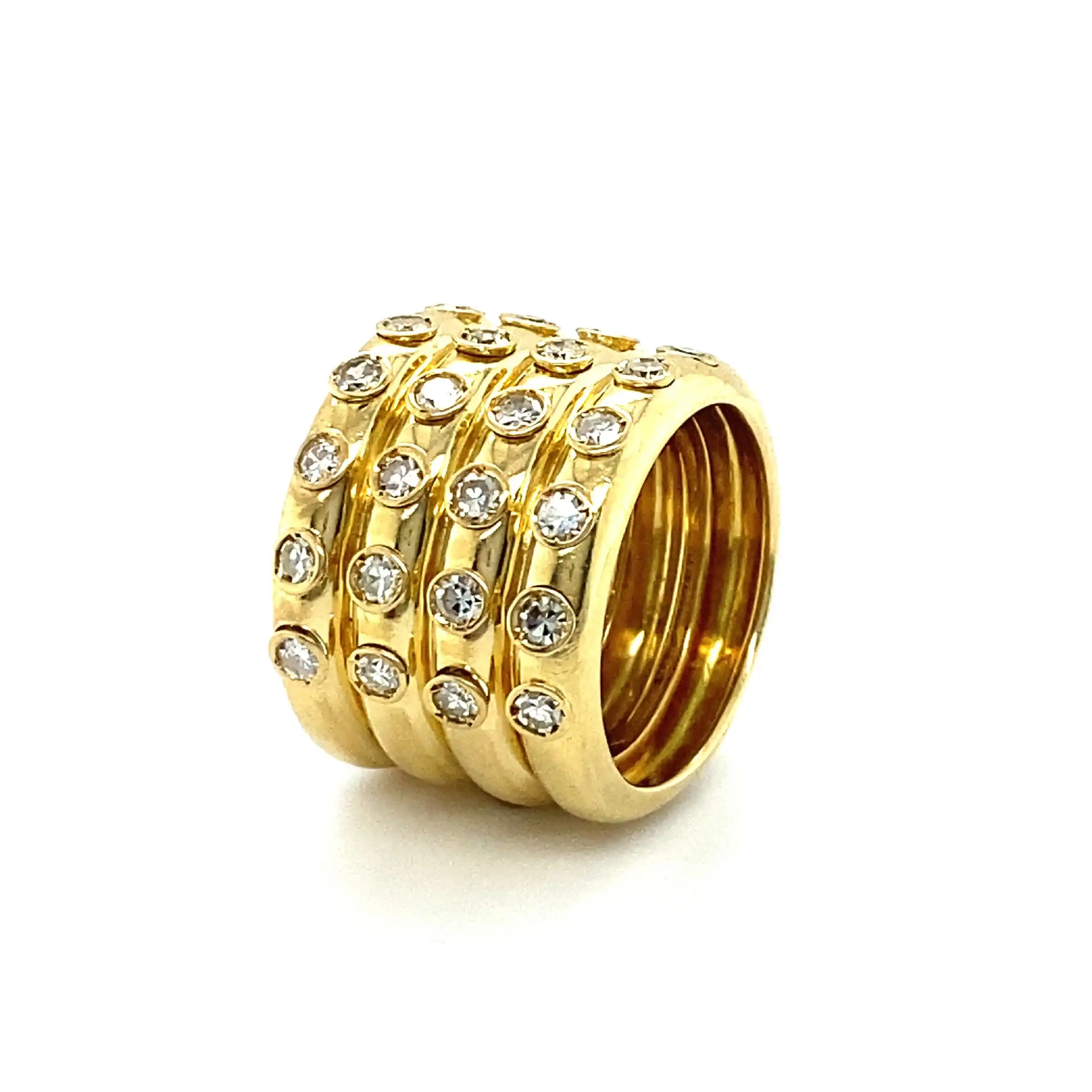 Ring Dior Gelbgold mit Diamanten Ring Dior Gelbgold mit Diamanten