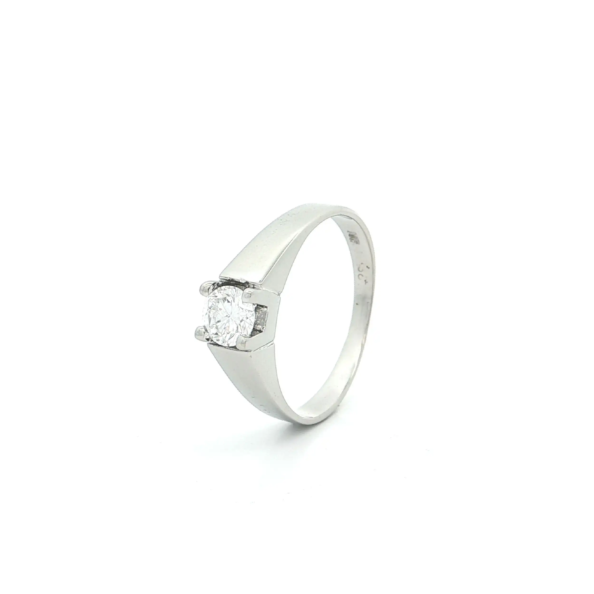 Ring Weißgold mit Brillant Ring Weißgold mit Brillant