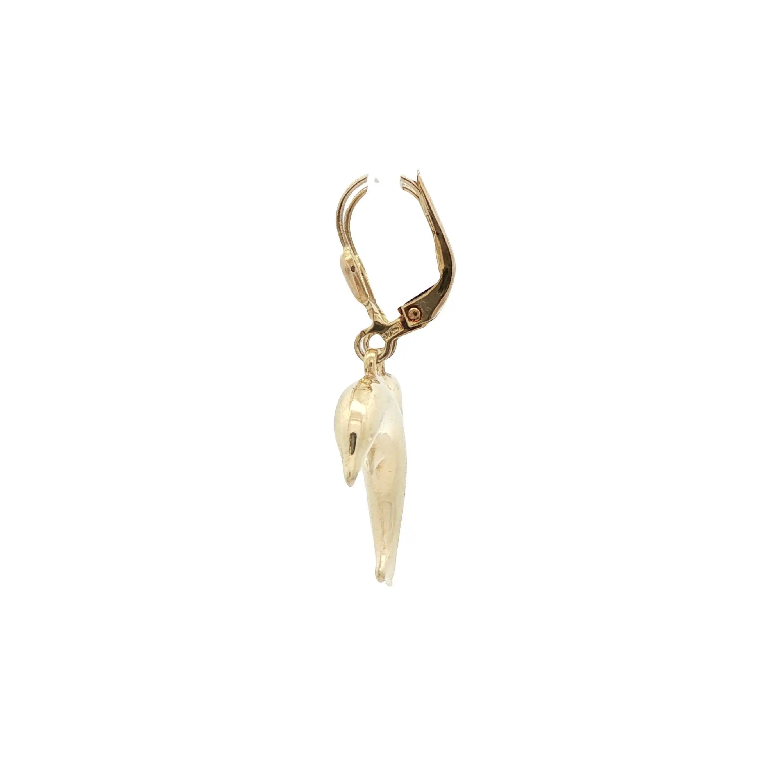 Ohrhänger Gelbgold "Delphin"