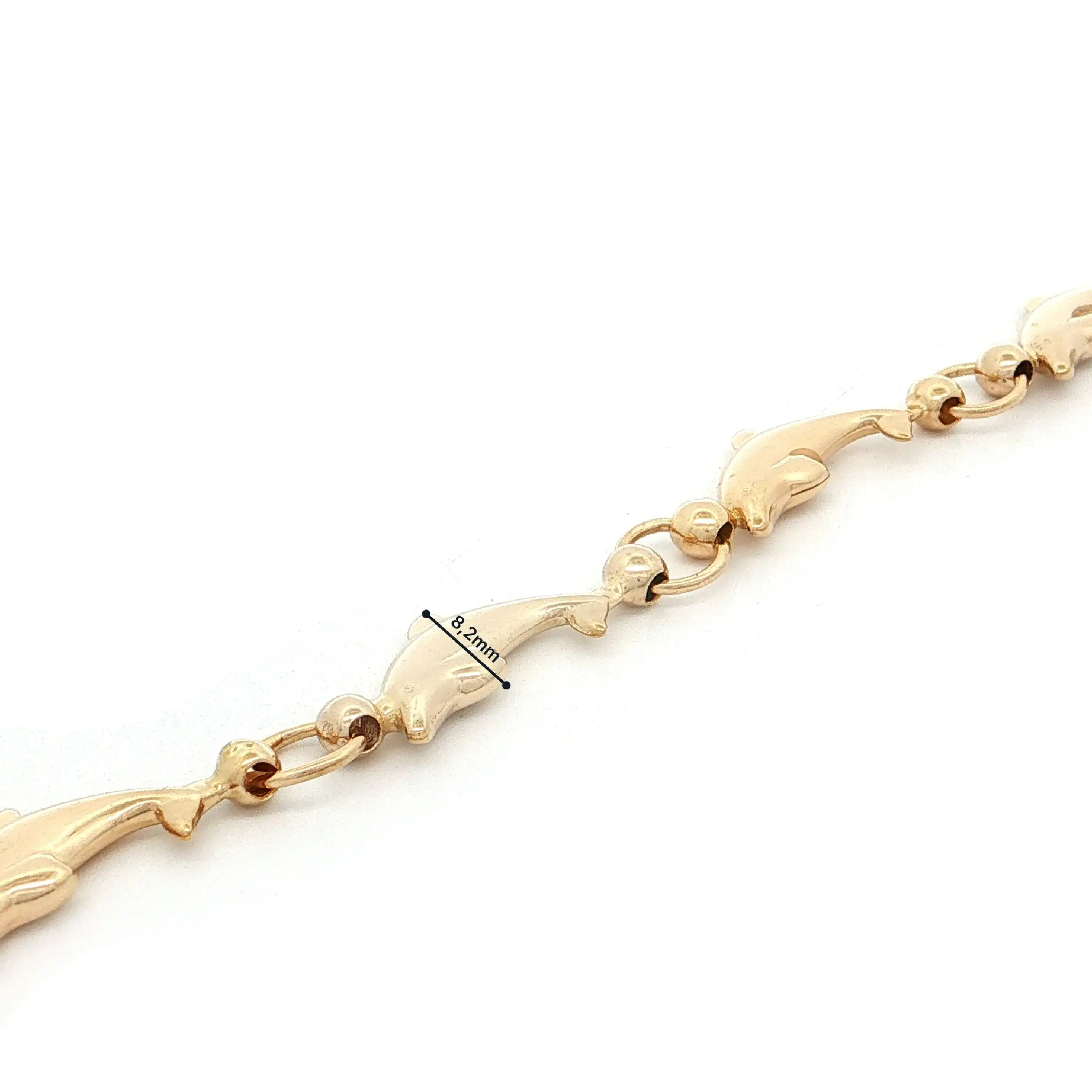 Armband Gelbgold mit Delfinen