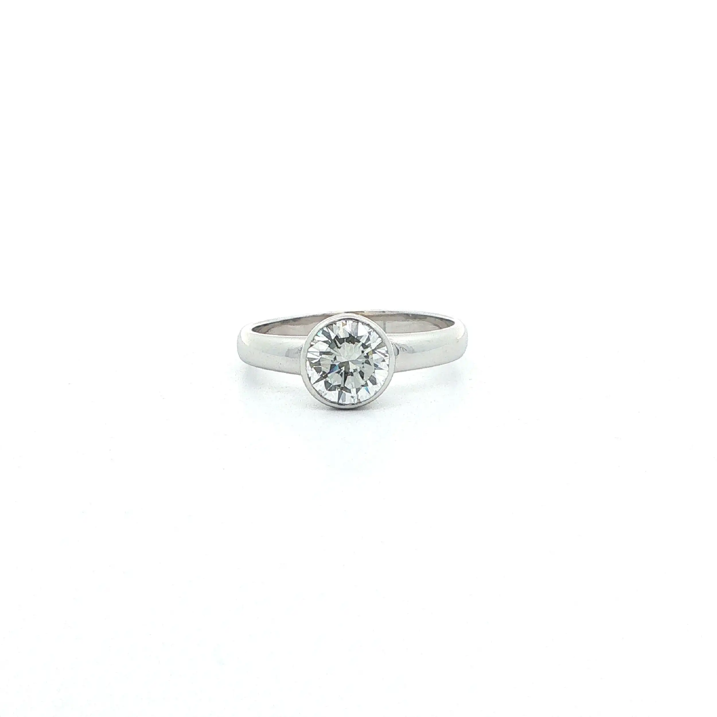 Ring Weißgold mit Brillant Ring Weißgold mit Brillant