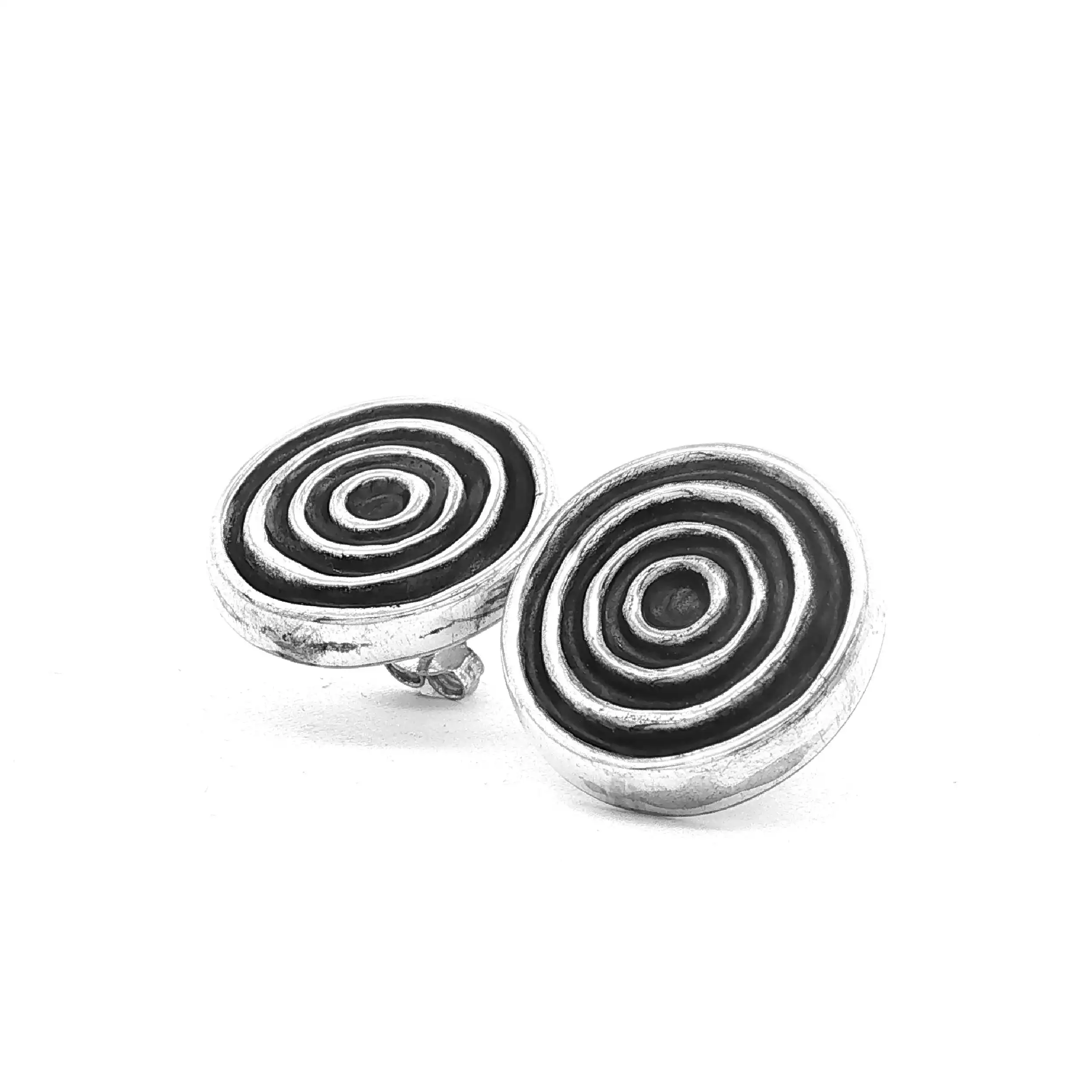 Ohrstecker Silber rund