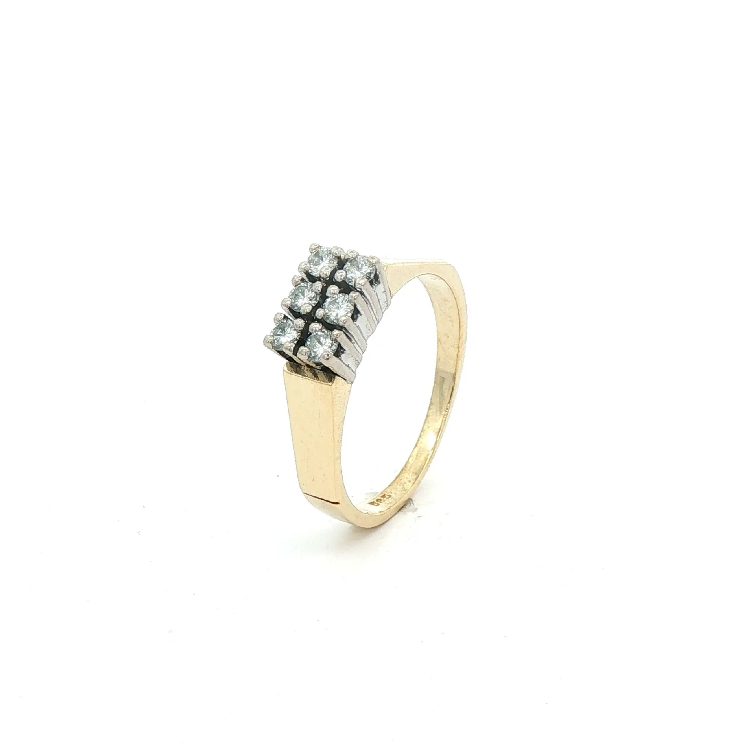 Ring Bicolor mit Brillanten
