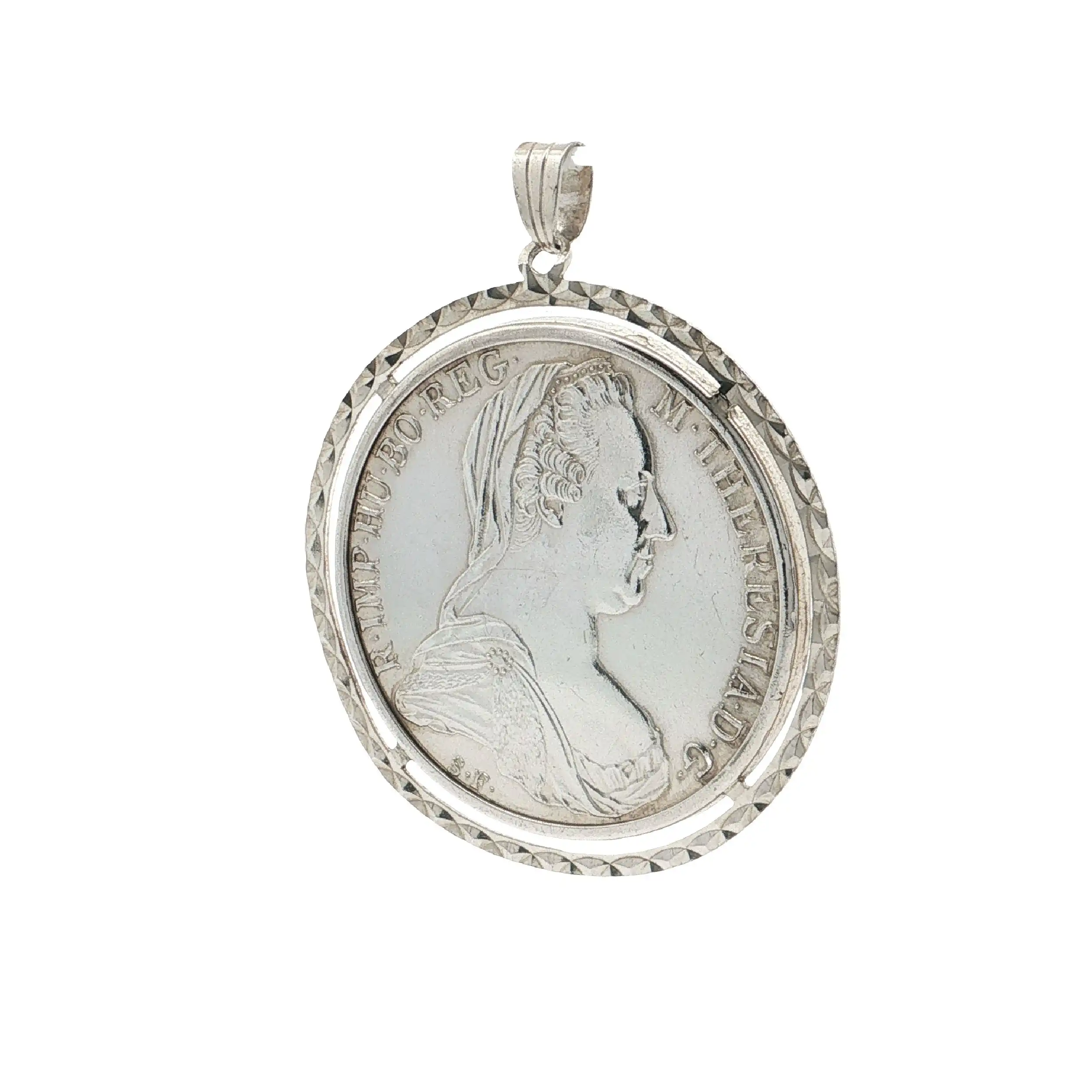Münze Silber mit Fassung "Maria-Theresien-Taler" Münze Silber mit Fassung "Maria-Theresien-Taler"