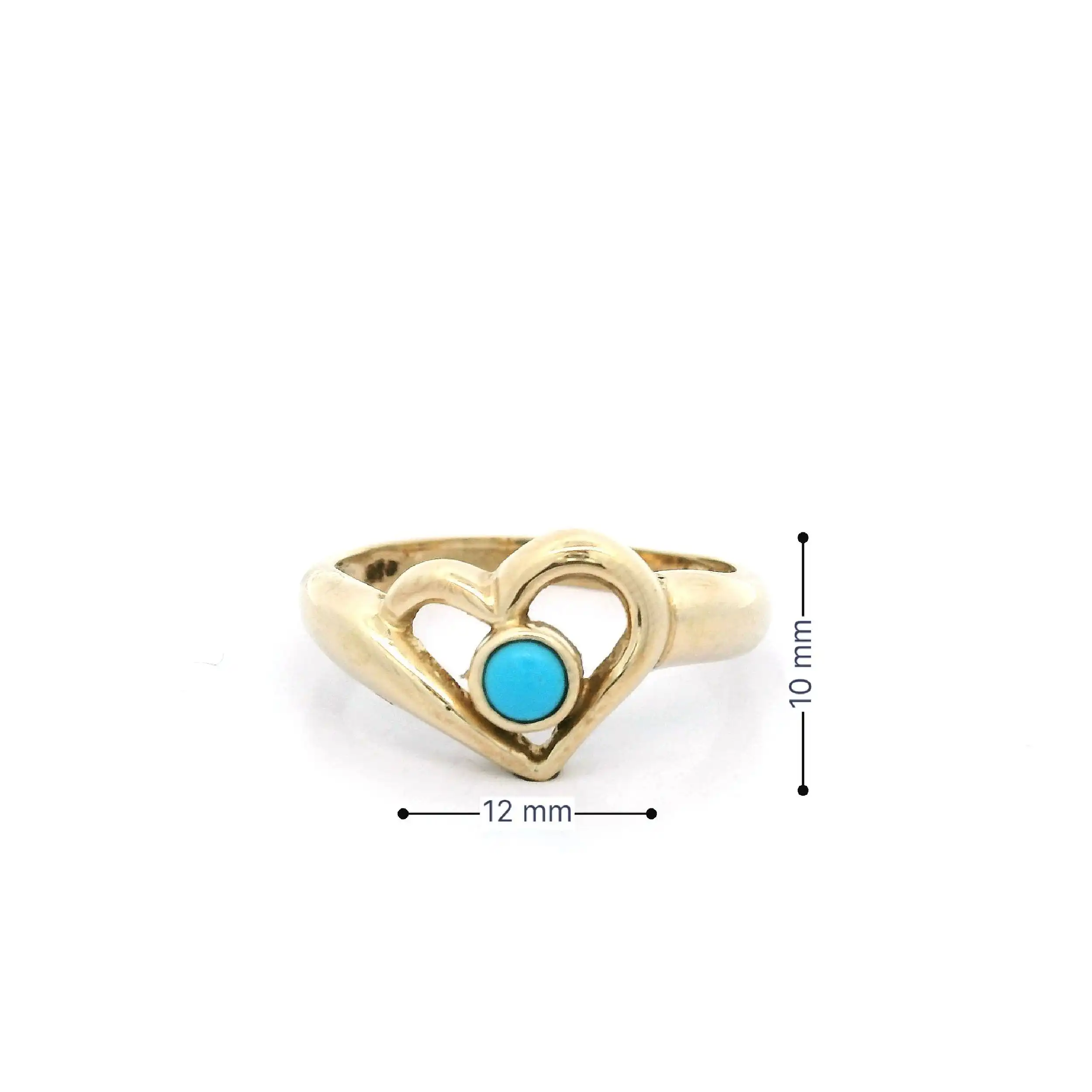 Ring Gelbgold mit blauem Farbstein Ring Gelbgold mit blauem Farbstein
