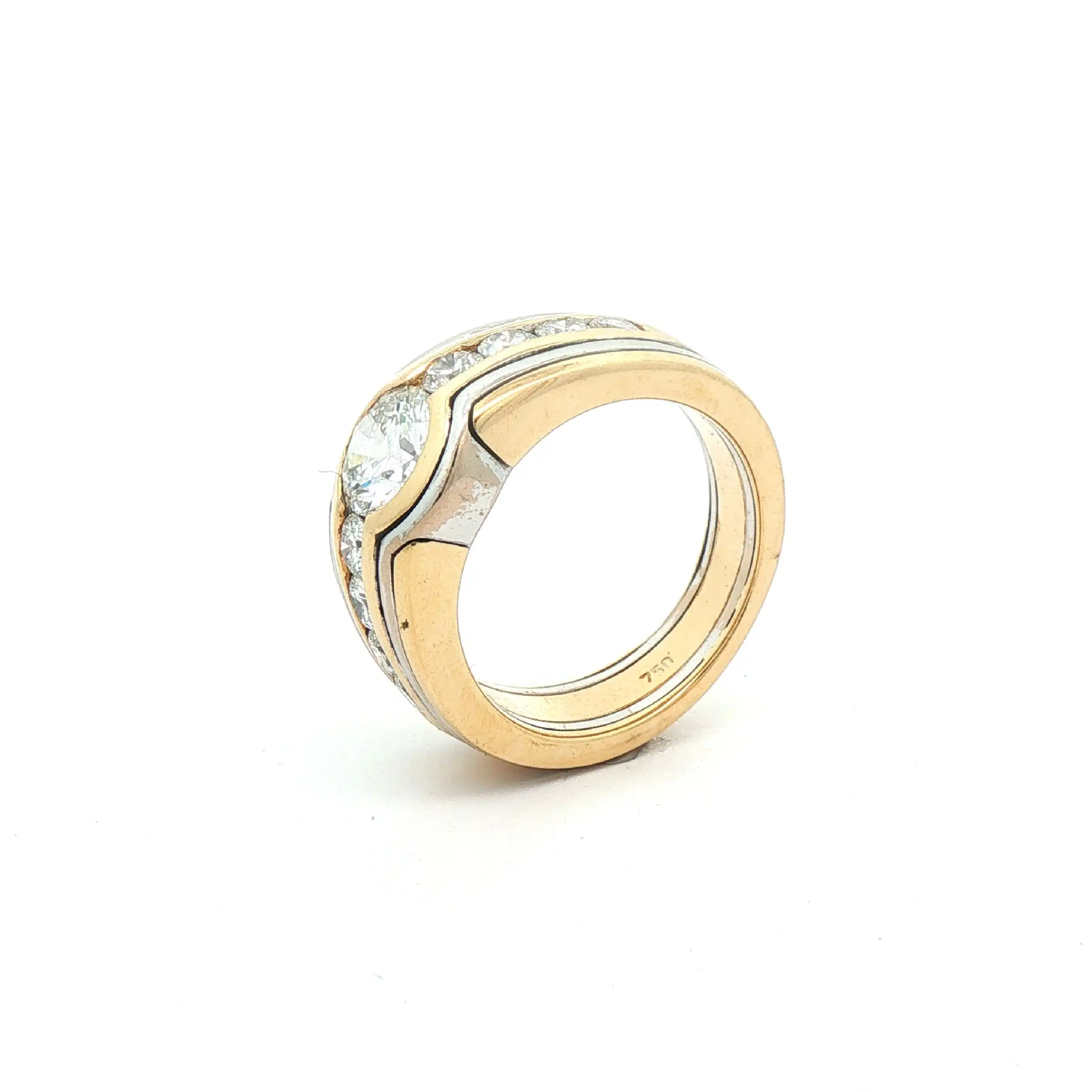 Ring Bicolor mit Brillanten