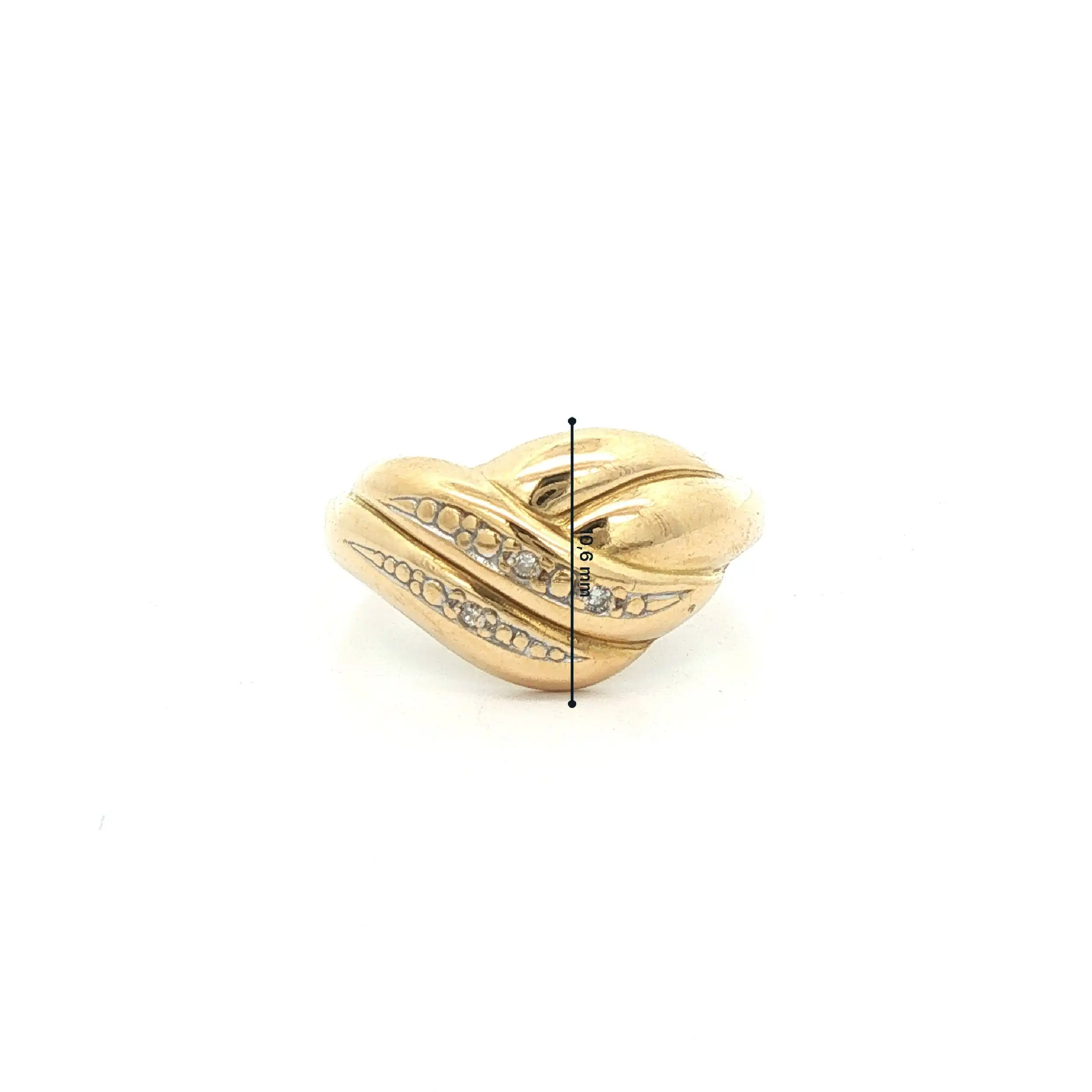 Ring Gelbgold mit Diamanten