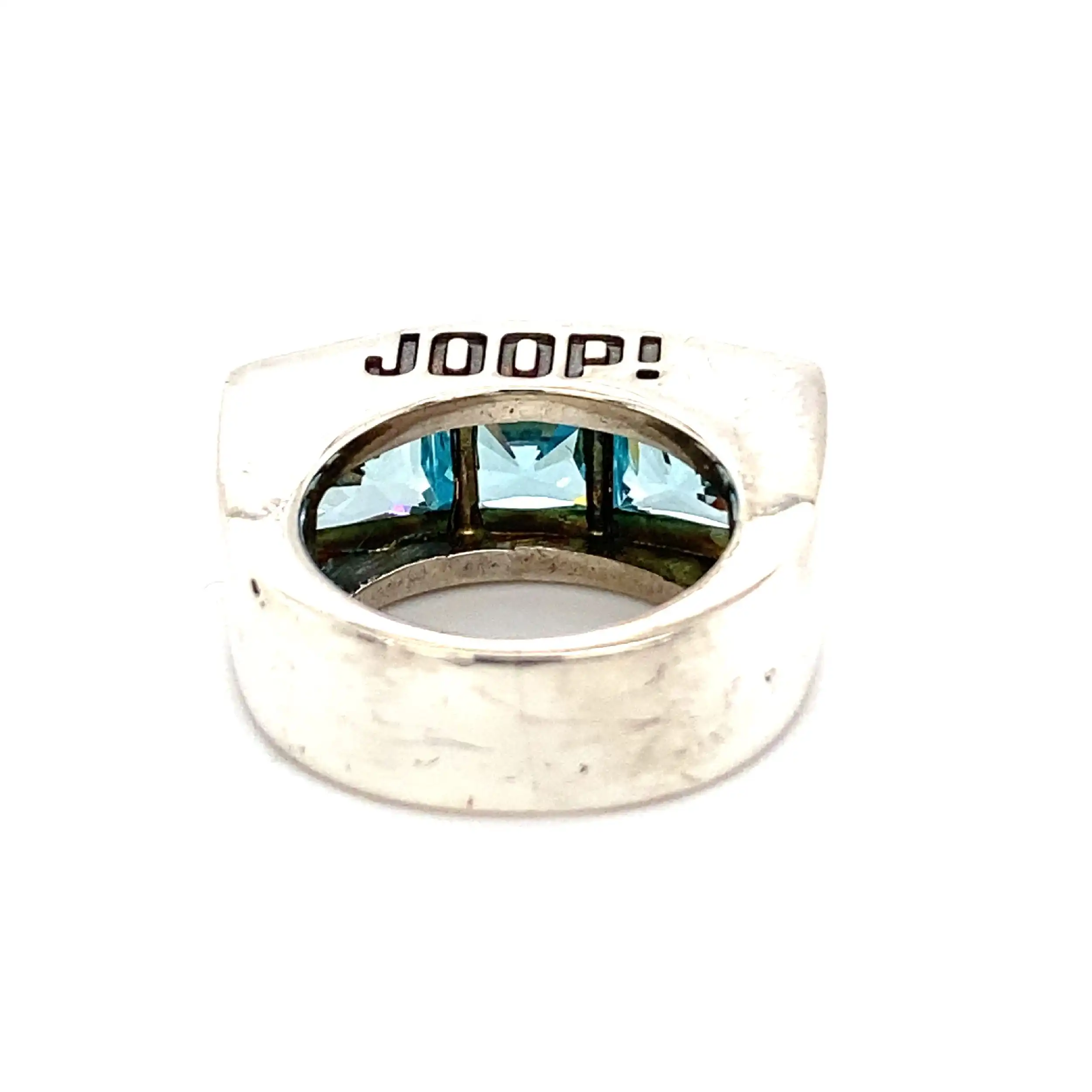 Silberring Joop mit blauen Farbsteinen