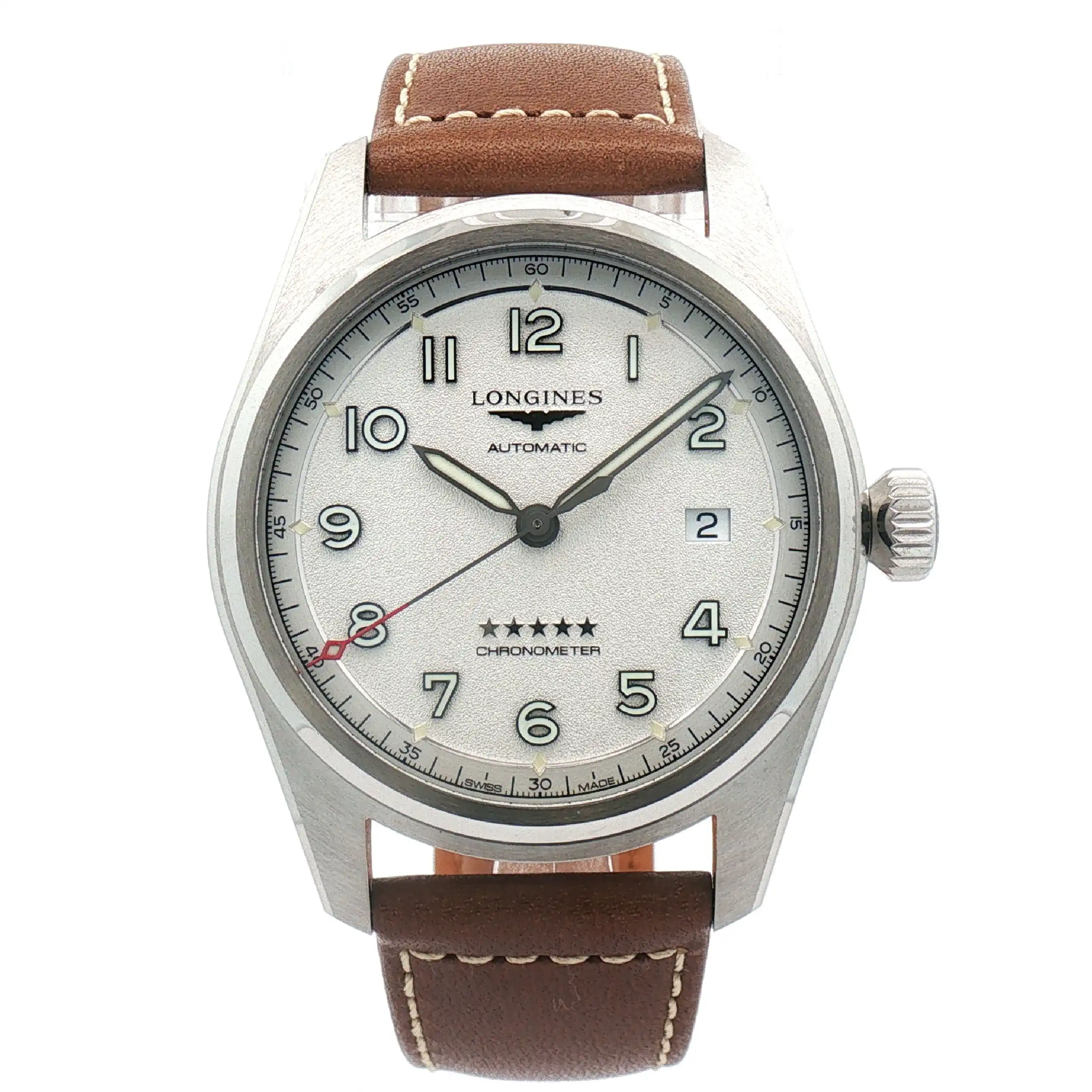 Herrenuhr Longinges Spirit Automatic Silver Dial im Full-Set