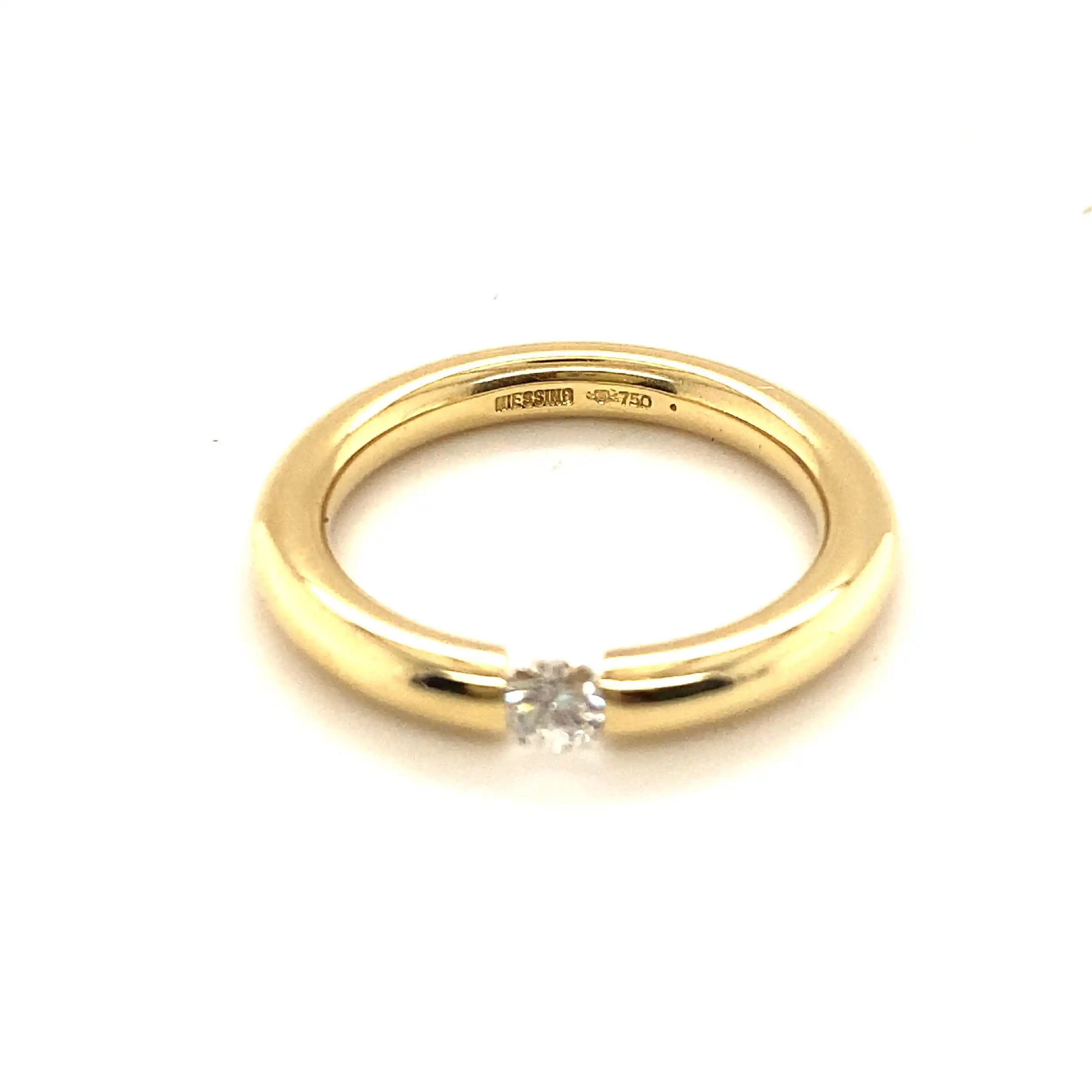Spannring Gelbgold Niesing Brillant Solitär Spannring Gelbgold Niesing Brillant Solitär