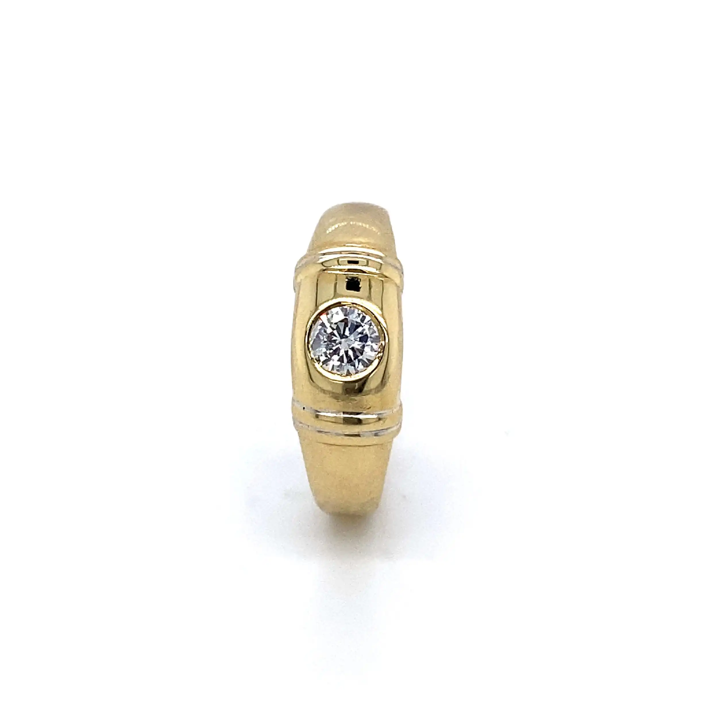Ring Gelbgold mit Solitär Brillant Ring Gelbgold mit Solitär Brillant