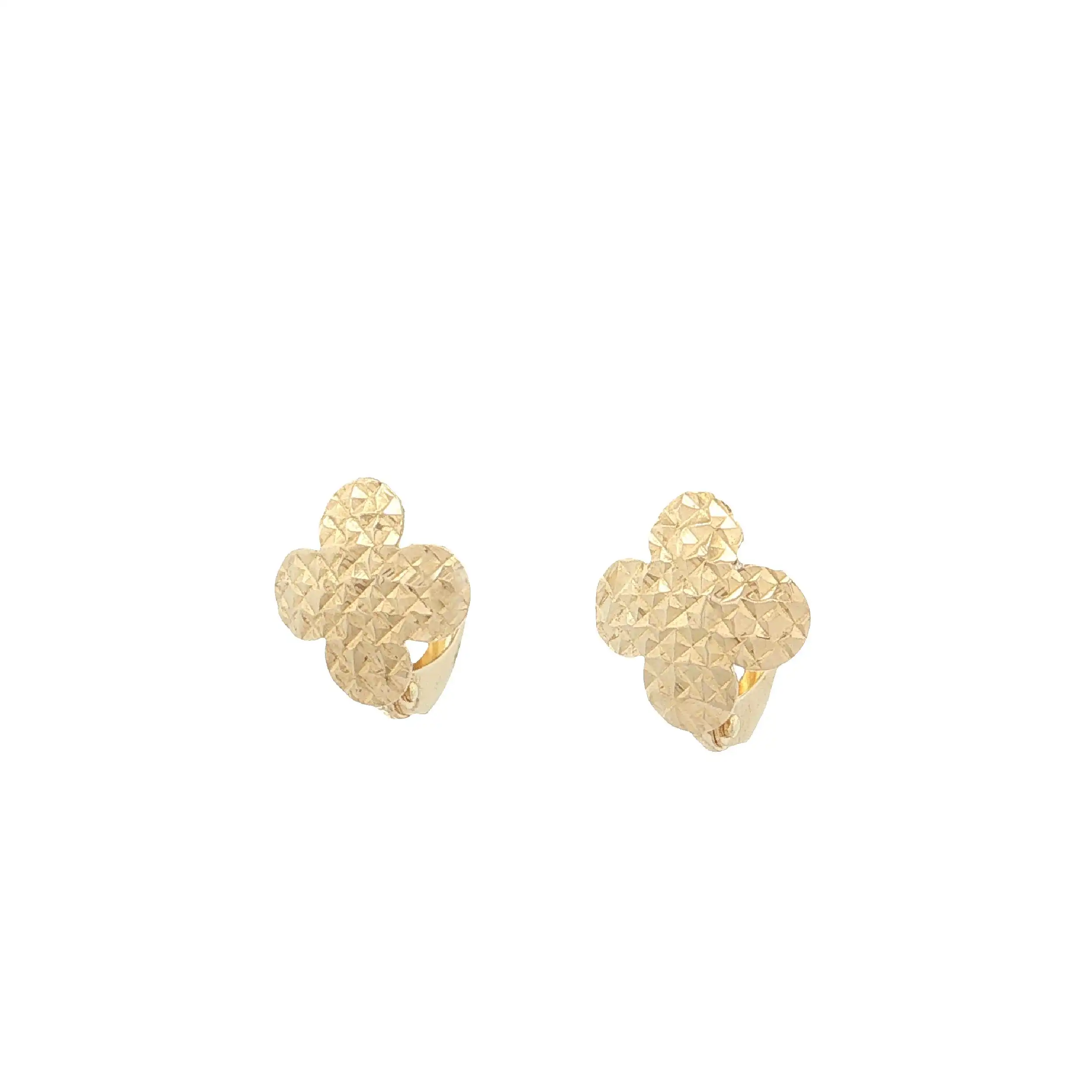 Ohrclips Gelbgold "Blume"