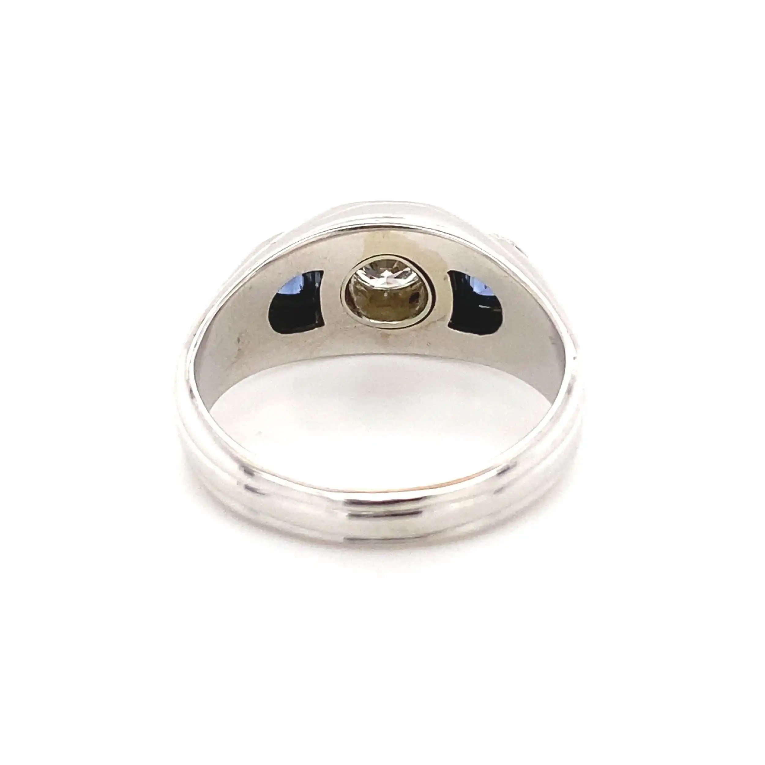 Ring Weißgold mit Saphiren & Brillant Ring Weißgold mit Saphiren & Brillant