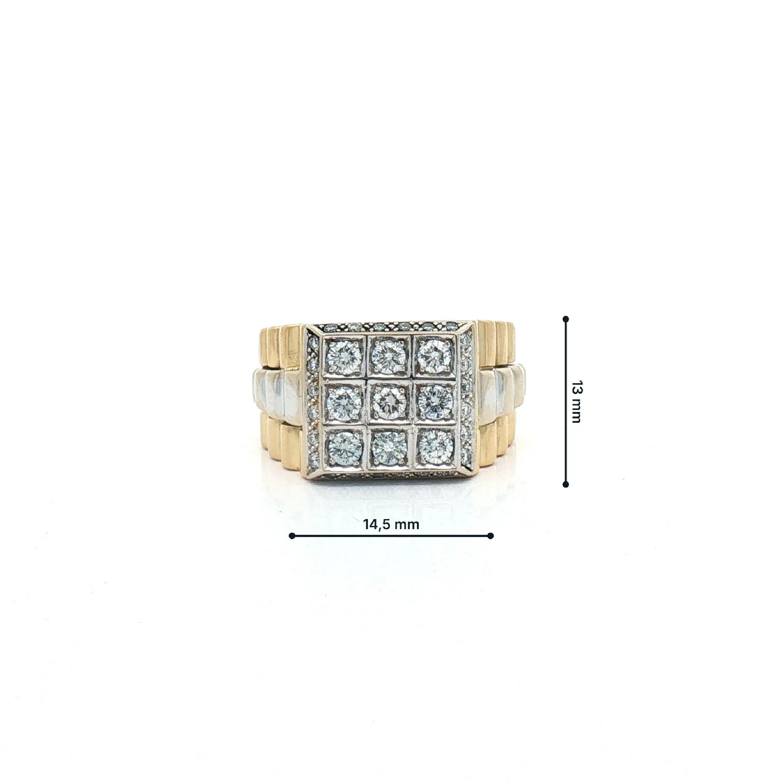 Ring Bicolor mit Brillanten
