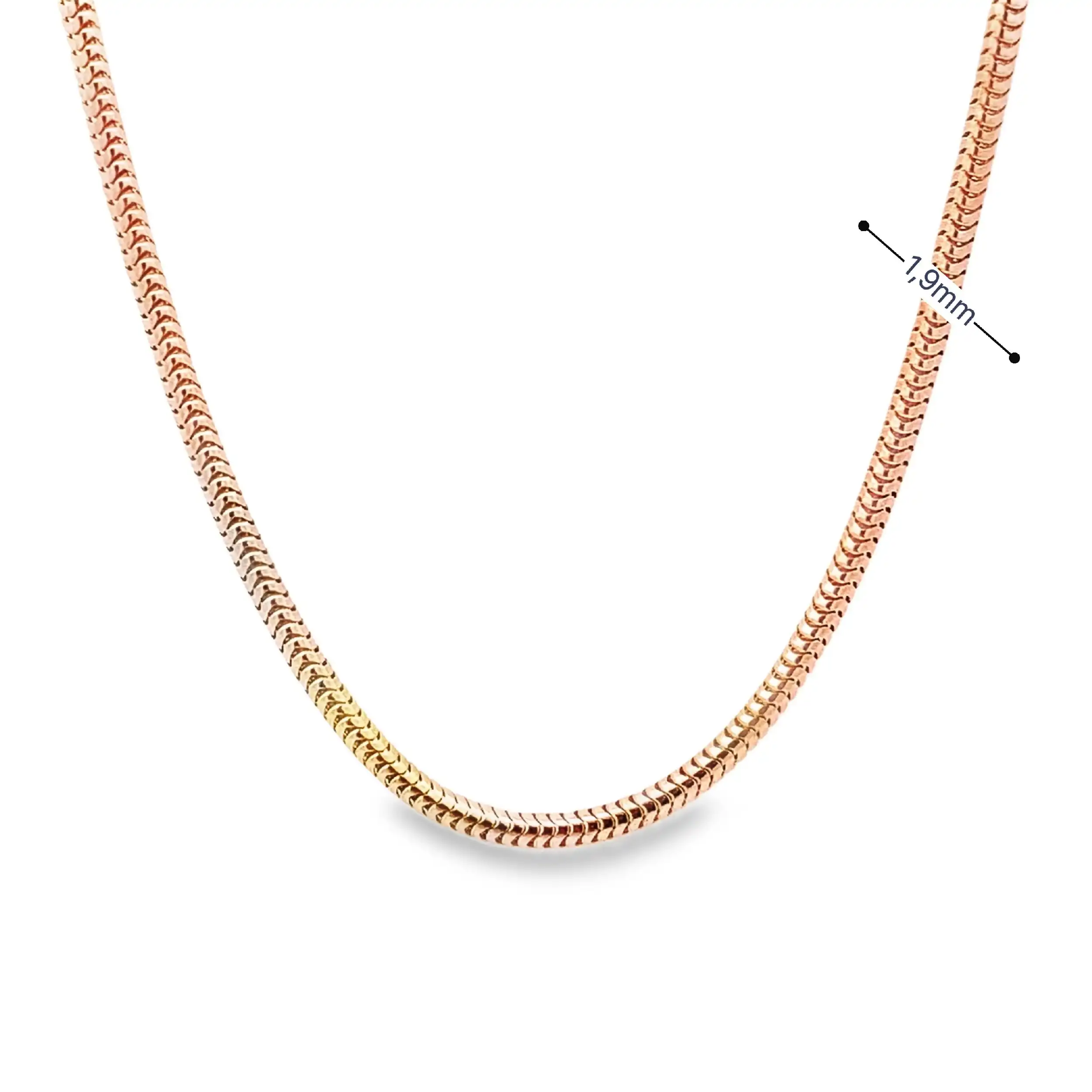 Schlangenkette Gelbgold