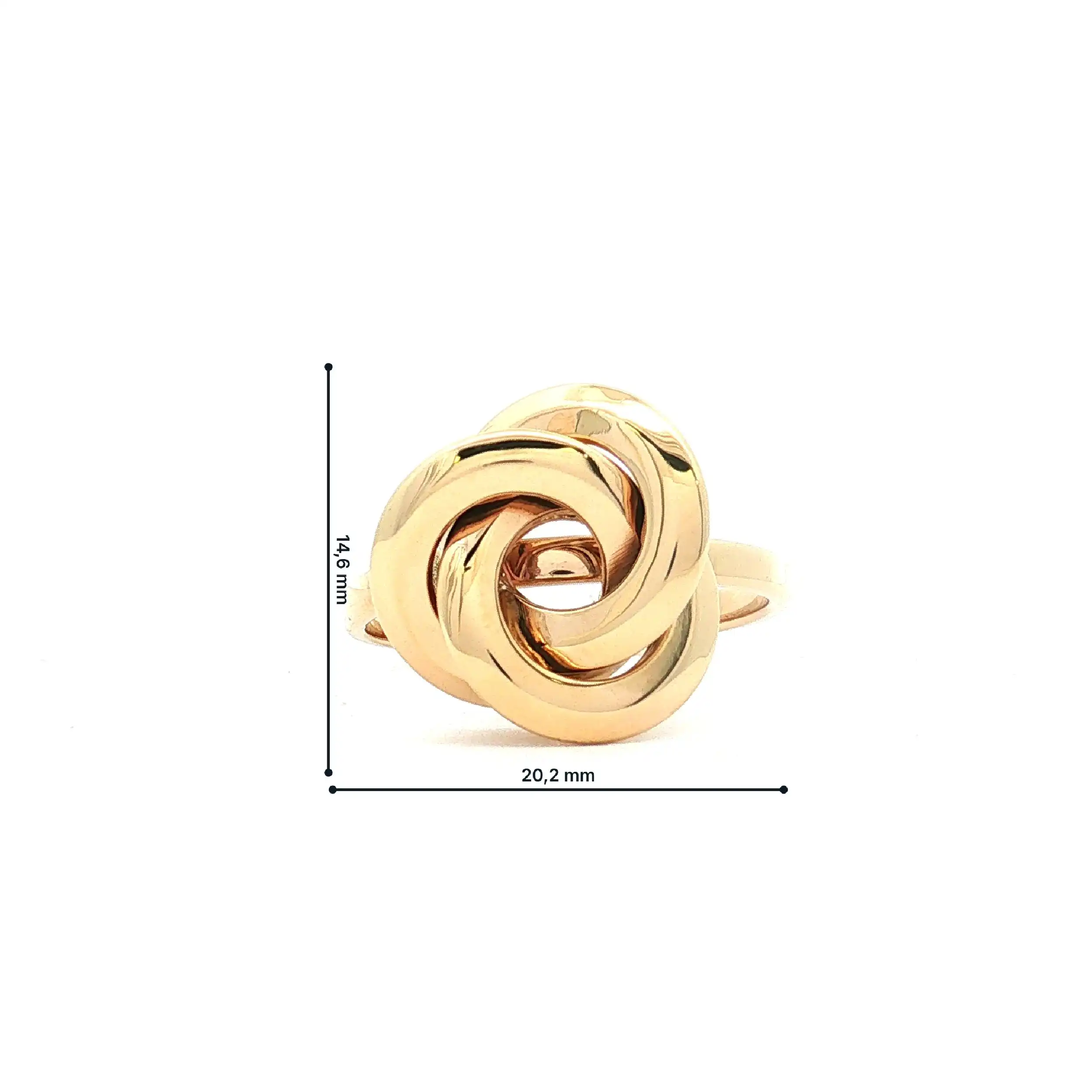 Ring Gelbgold Knoten