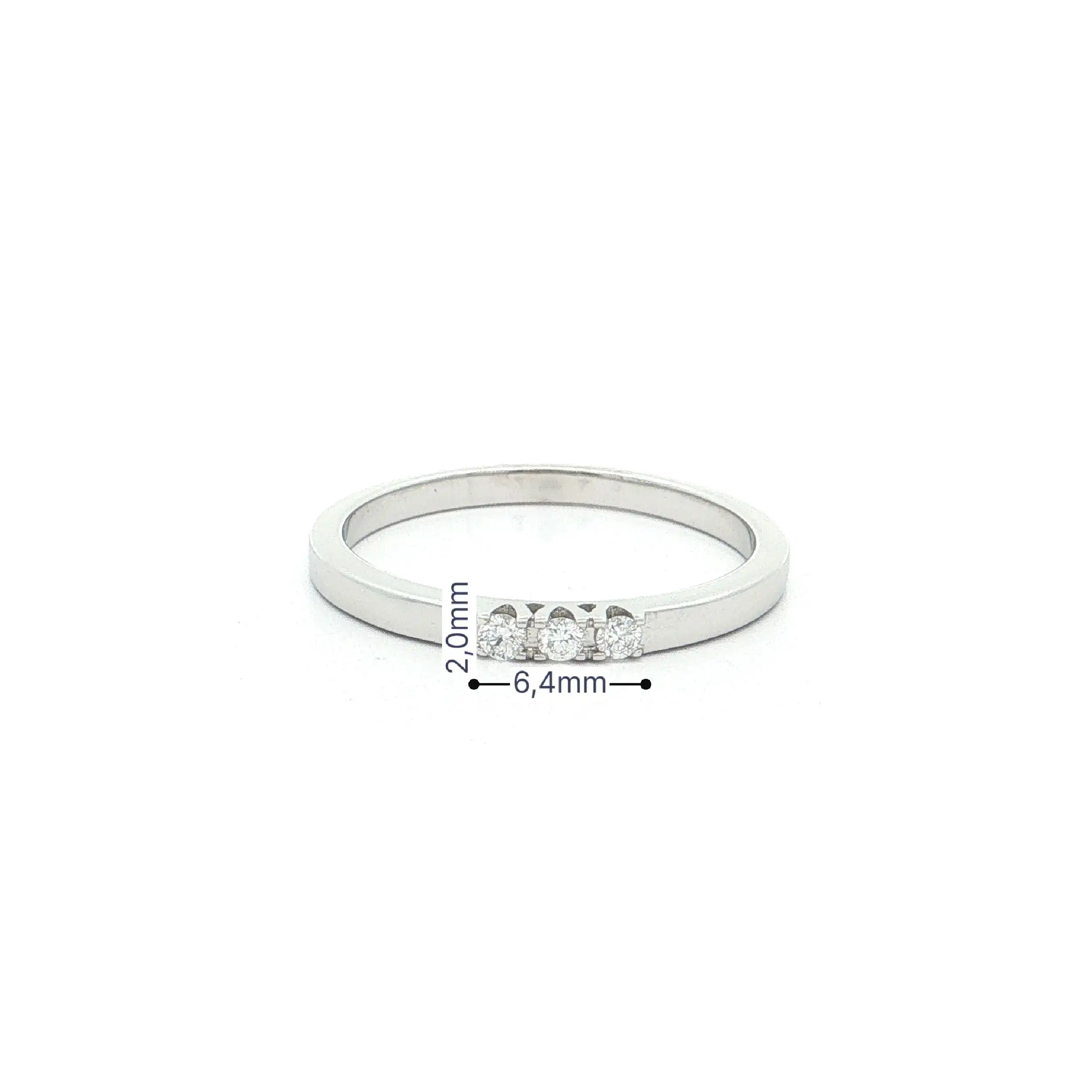 Ring Weißgold mit Brillanten Ring Weißgold mit Brillanten