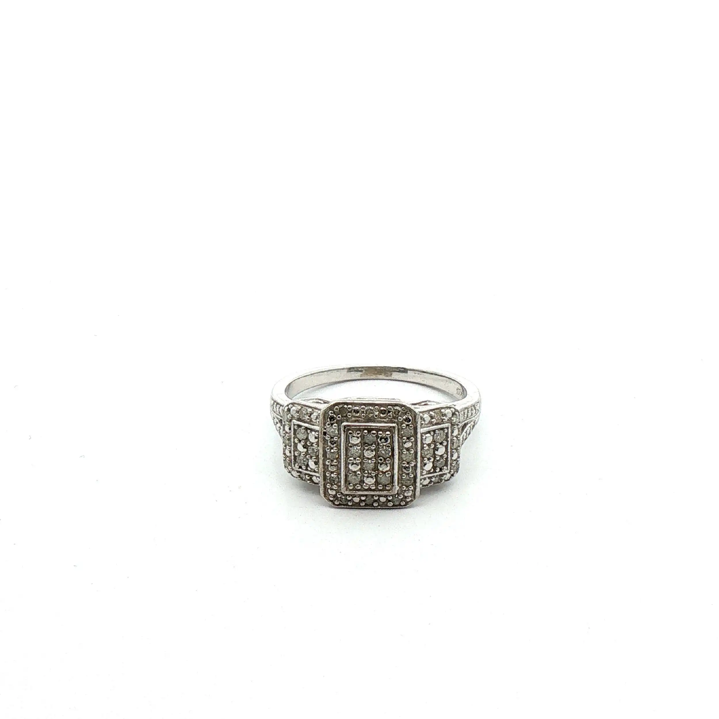 Ring Silber mit Diamanten