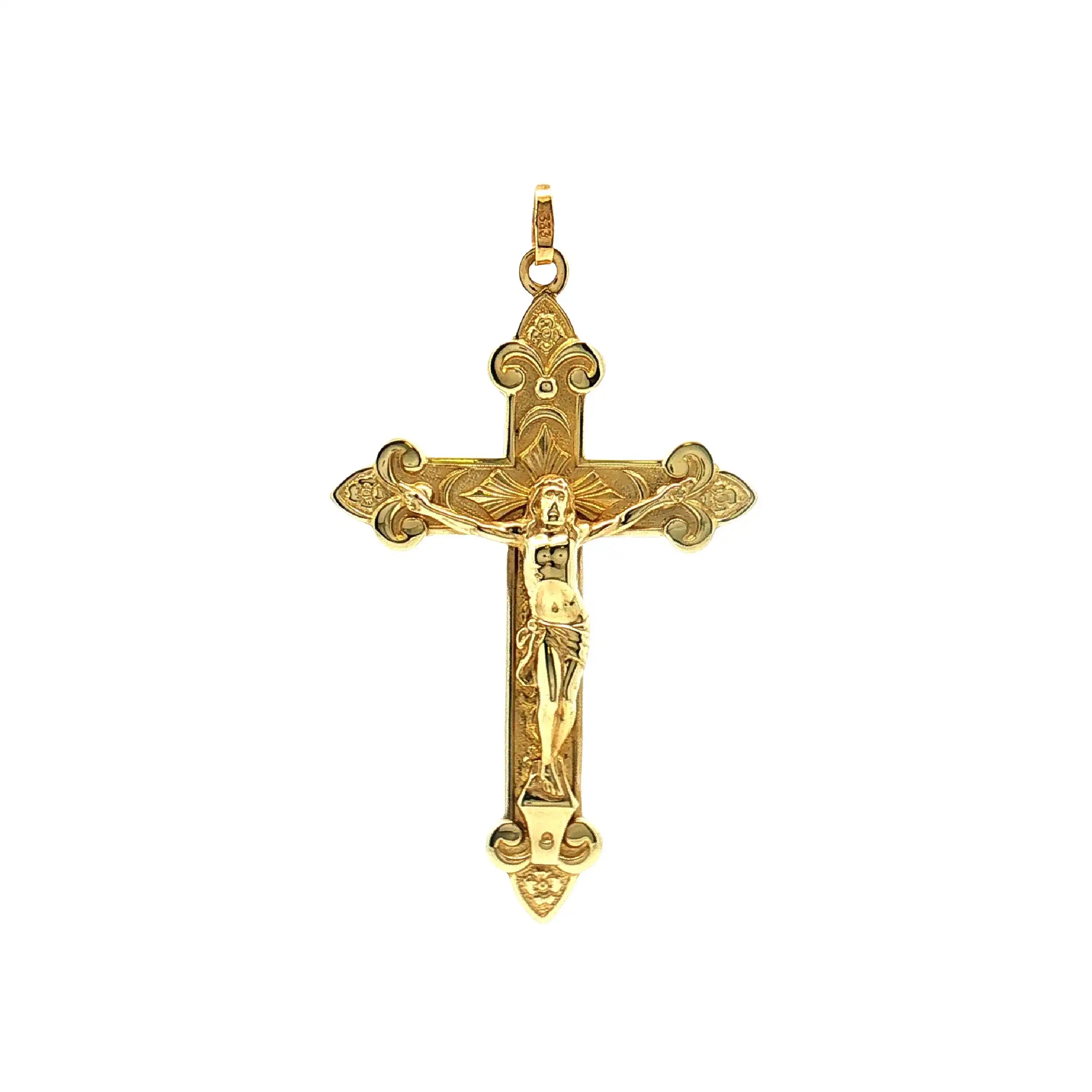 Kreuzanhänger Gelbgold
