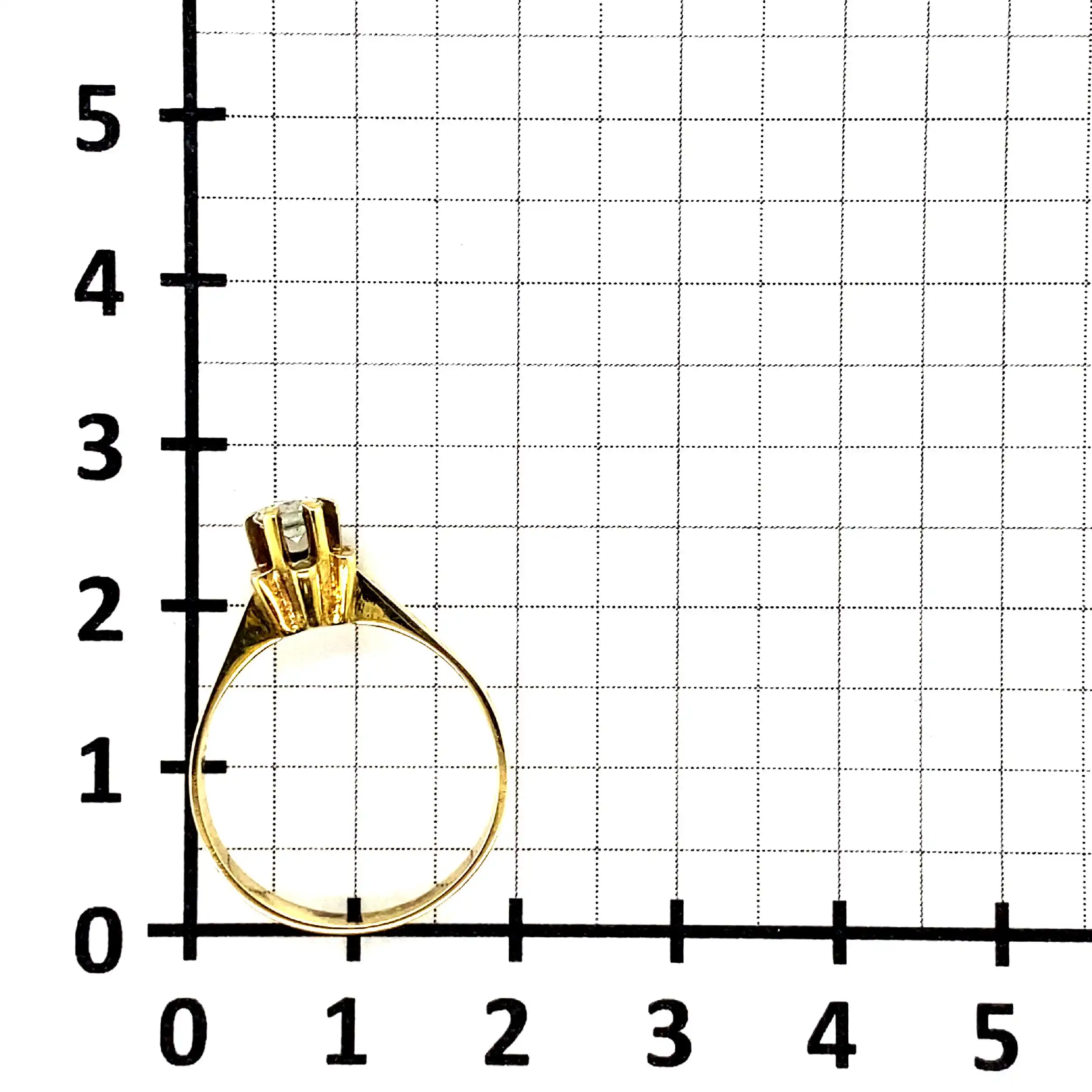 Ring Gelbgold mit Brillant Ring Gelbgold mit Brillant