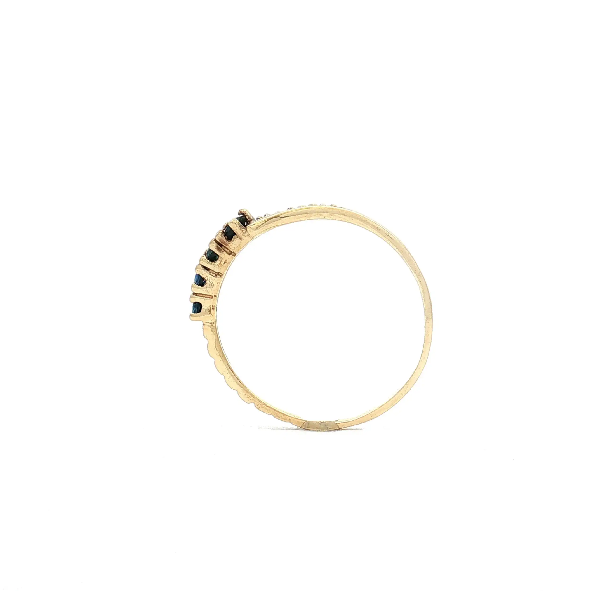 Ring Gelbgold mit blauen Steinen