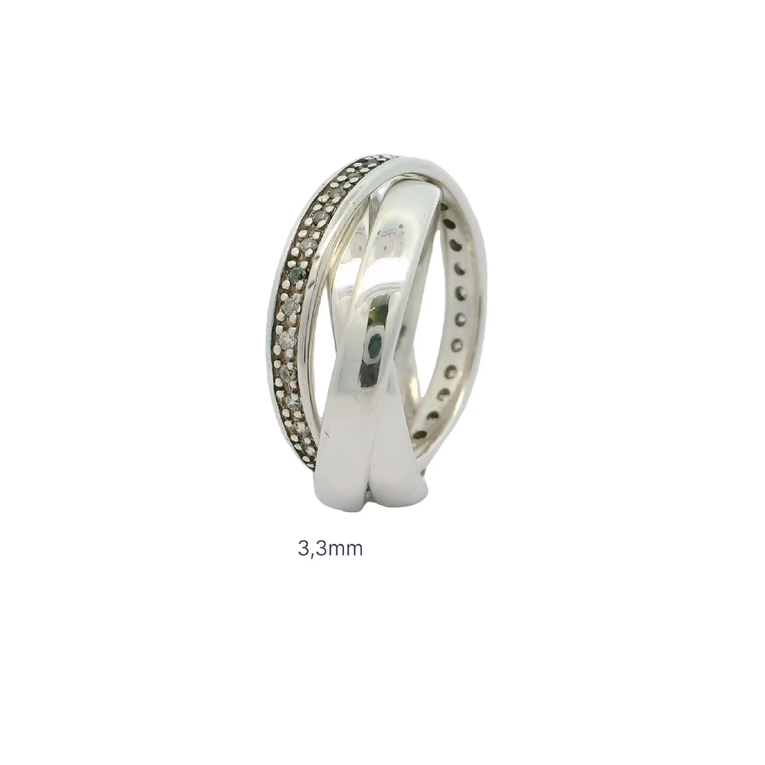 Rollring Silber mit Zirkonia Esprit