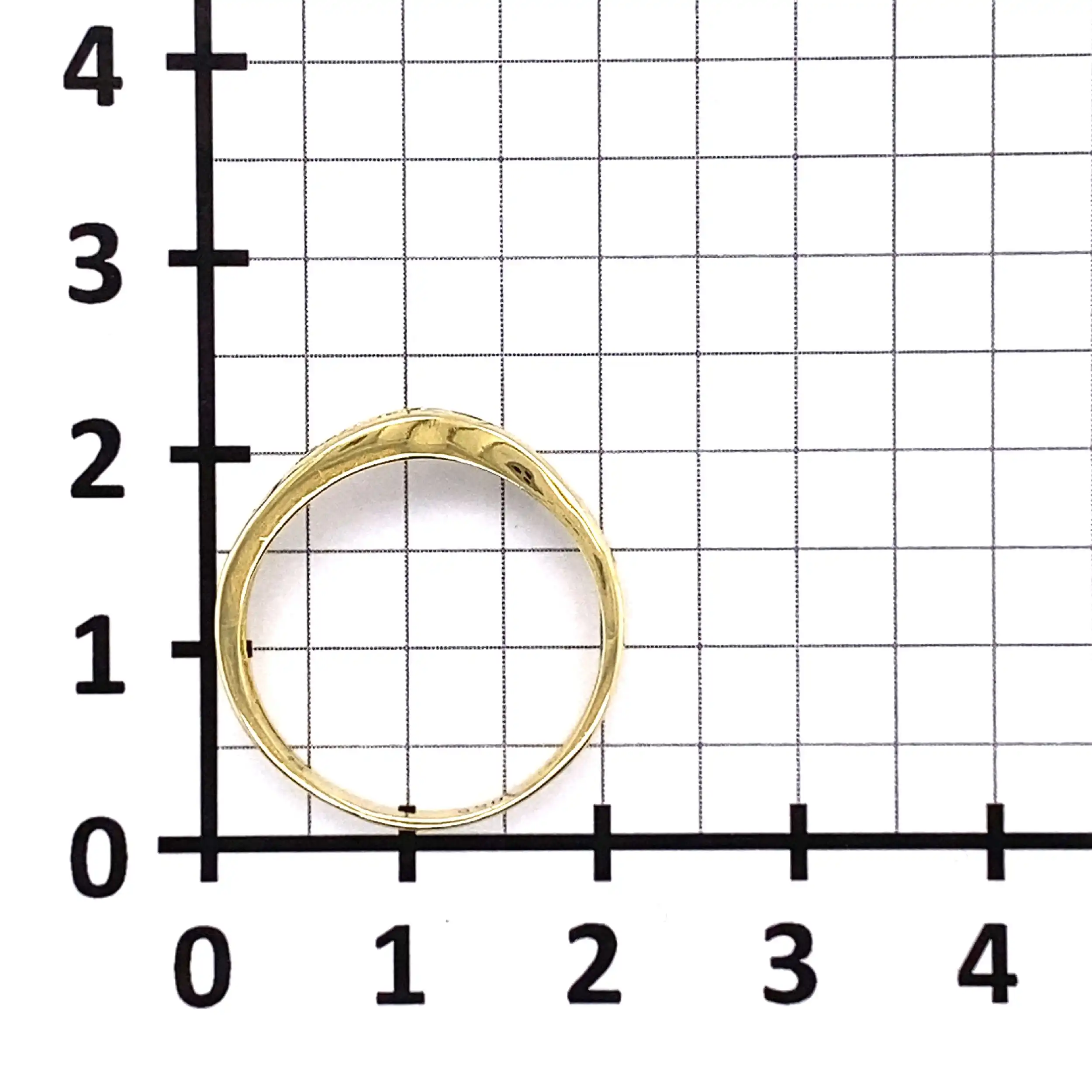 Ring Gelbgold mit Brillanten, graviert mit 0,55ct.
