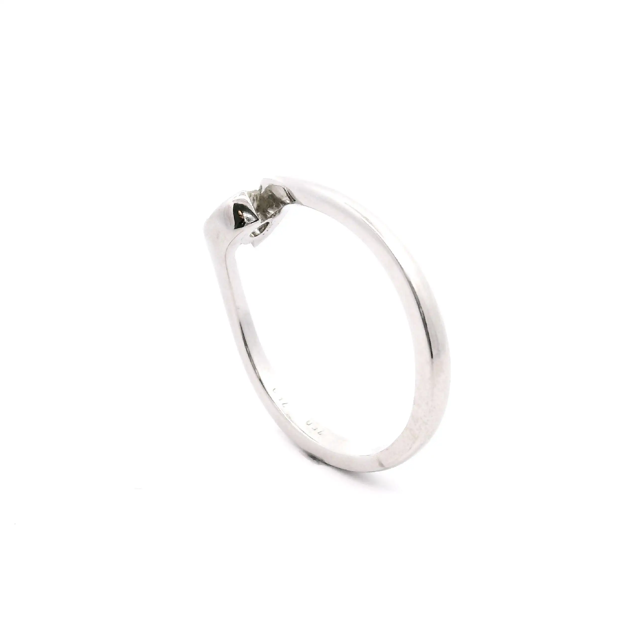 Ring Weißgold mit Brillant-Solitär Ring Weißgold mit Brillant-Solitär