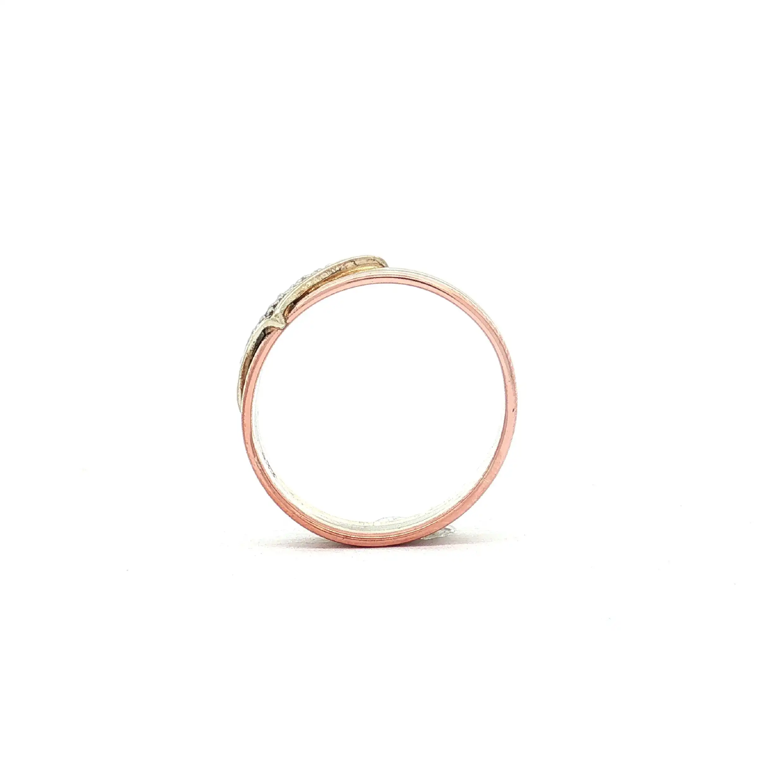 Ring Tricolor mit Diamant