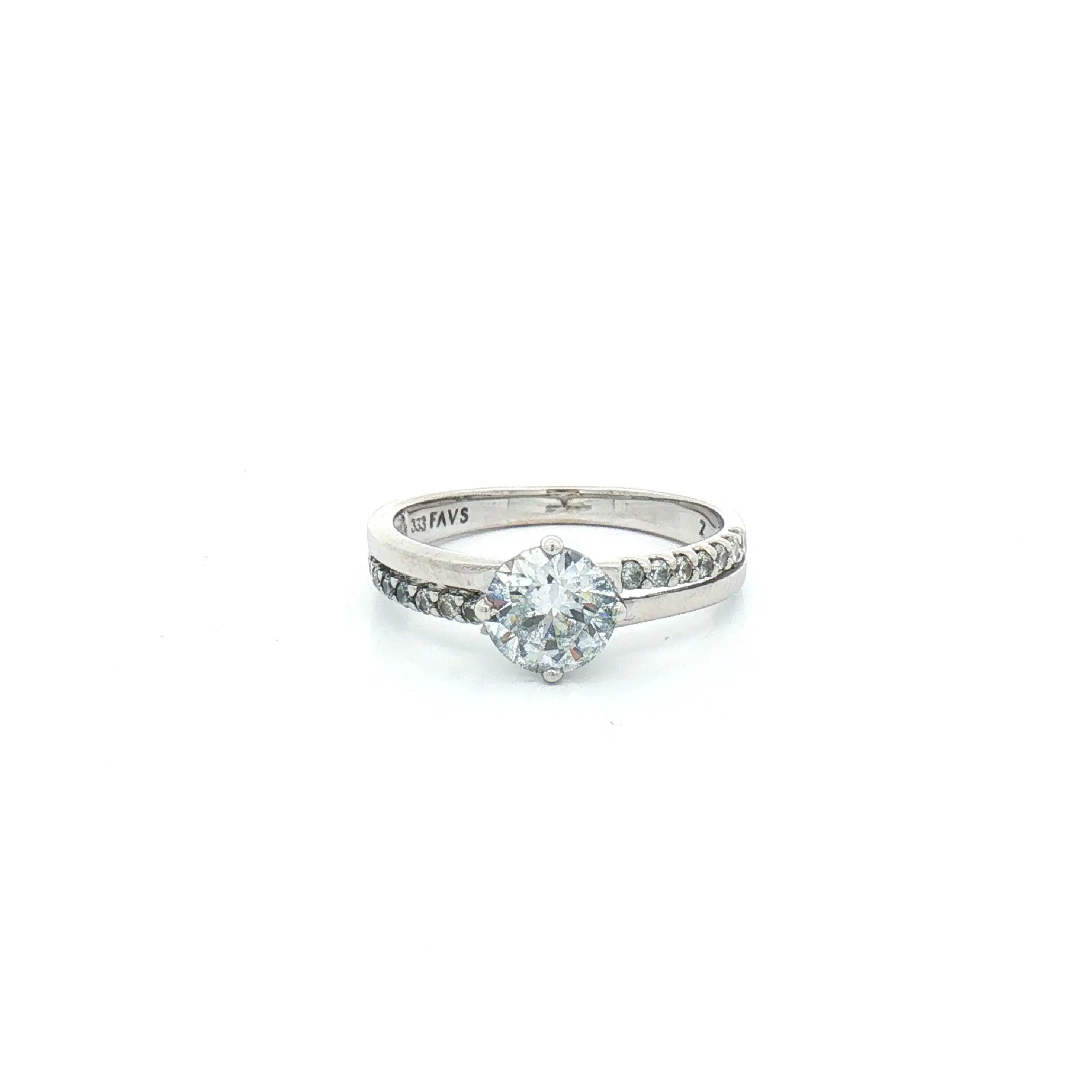 Ring Weißgold mit Zirkonia