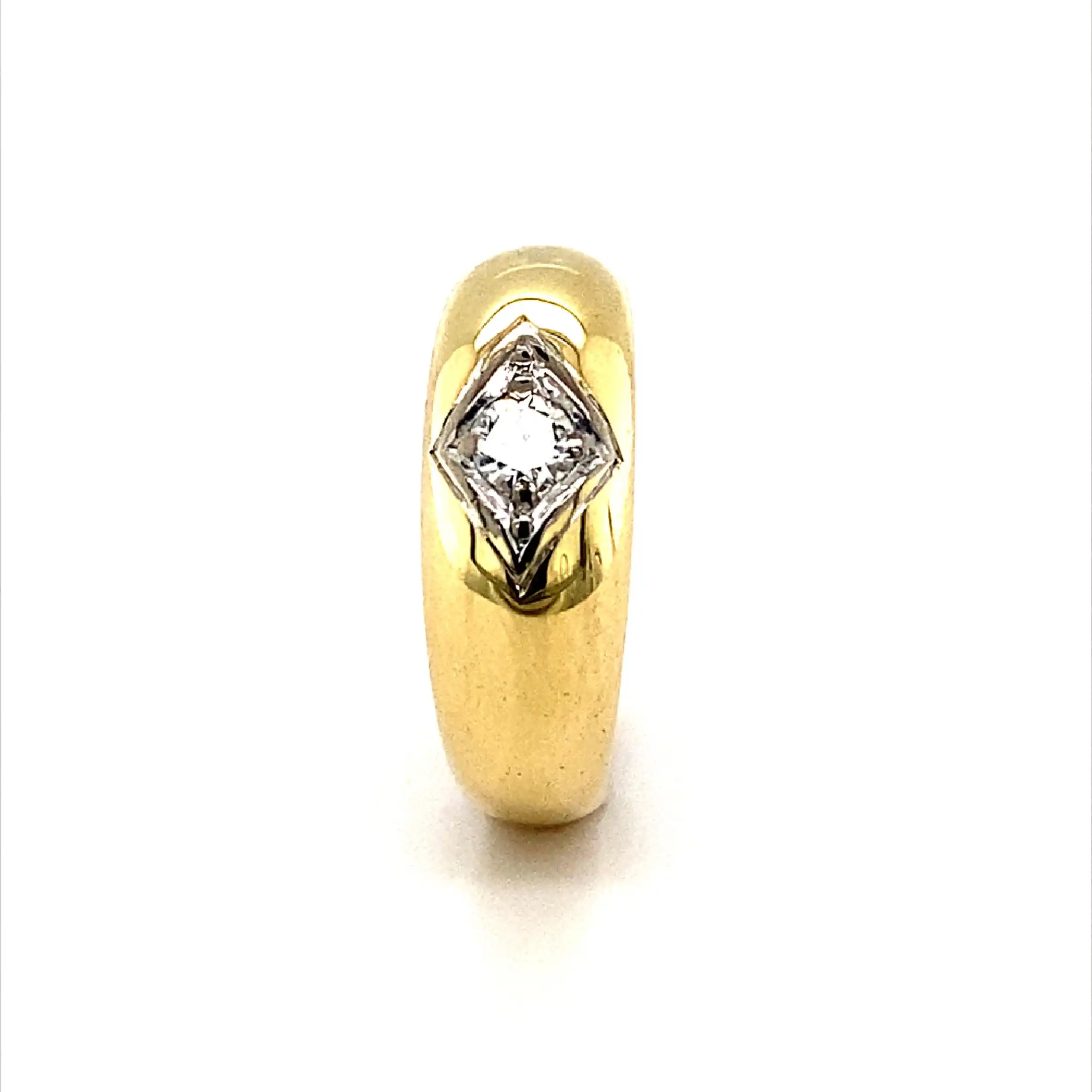 Ring Bicolor mit Brillant Ring Bicolor mit Brillant