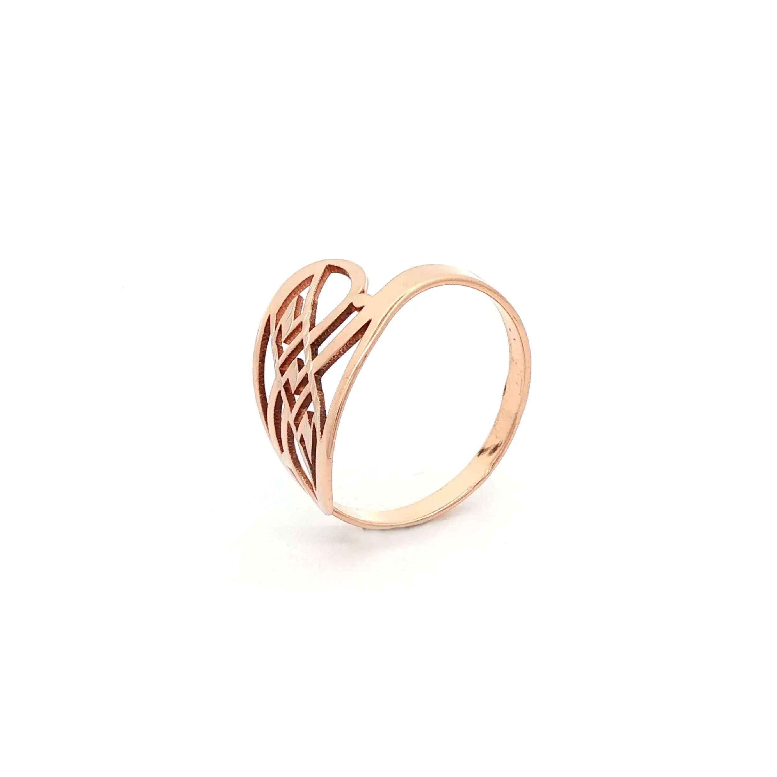 Ring Rotgold mit durchbrochenem Muster