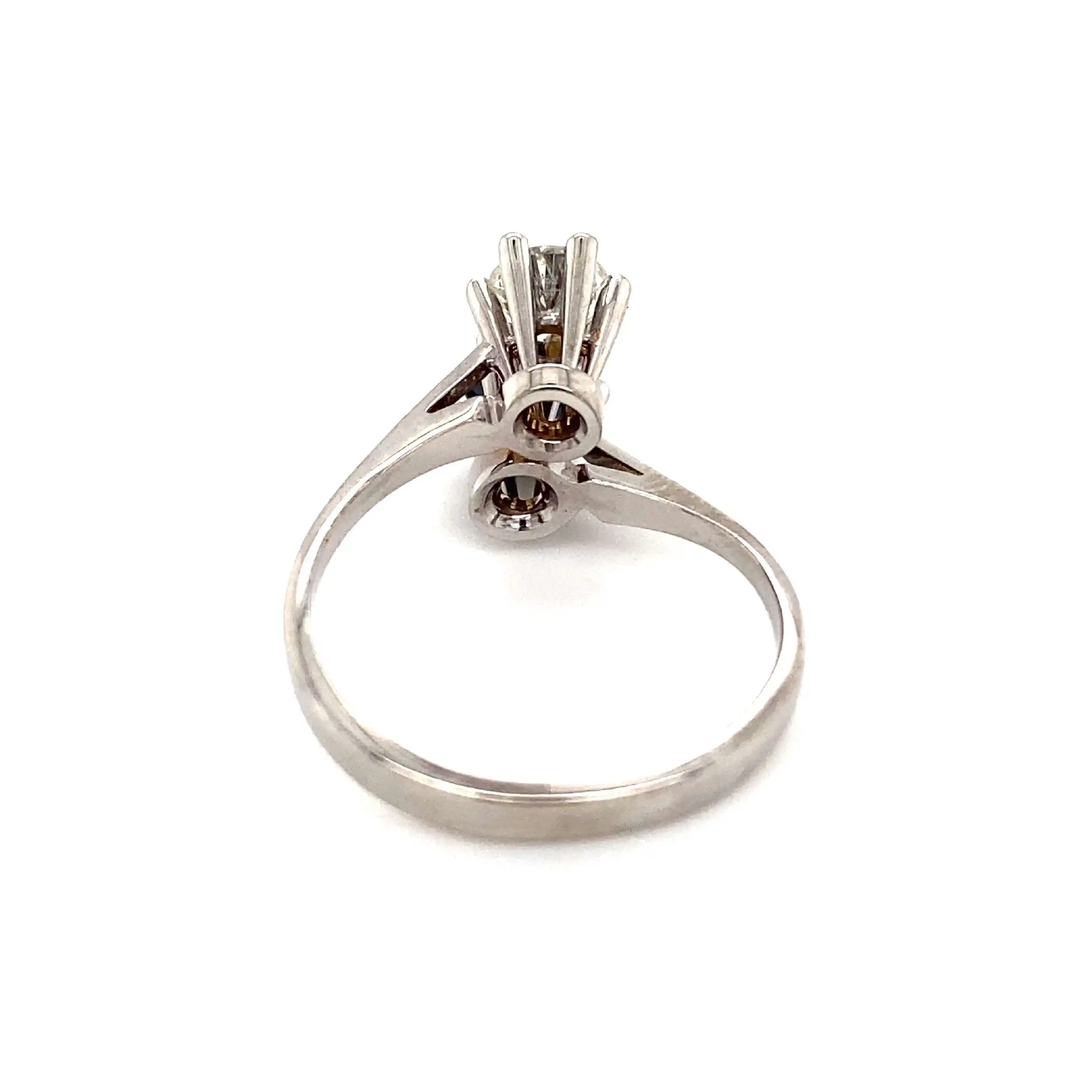 Ring Weißgold mit Saphir & Brillant Ring Weißgold mit Saphir & Brillant