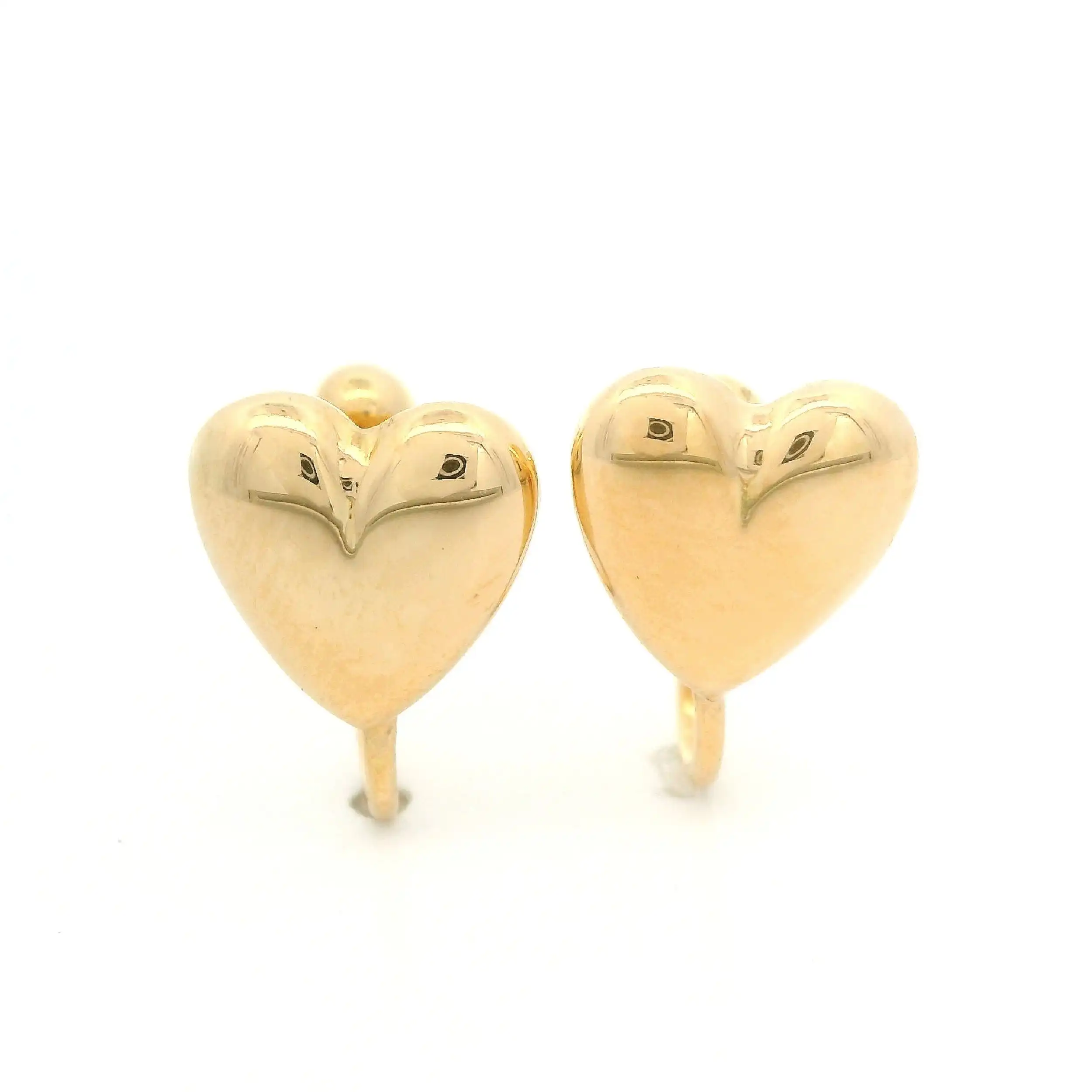 Ohrclips Gelbgold "Herz" Ohrclips Gelbgold "Herz"
