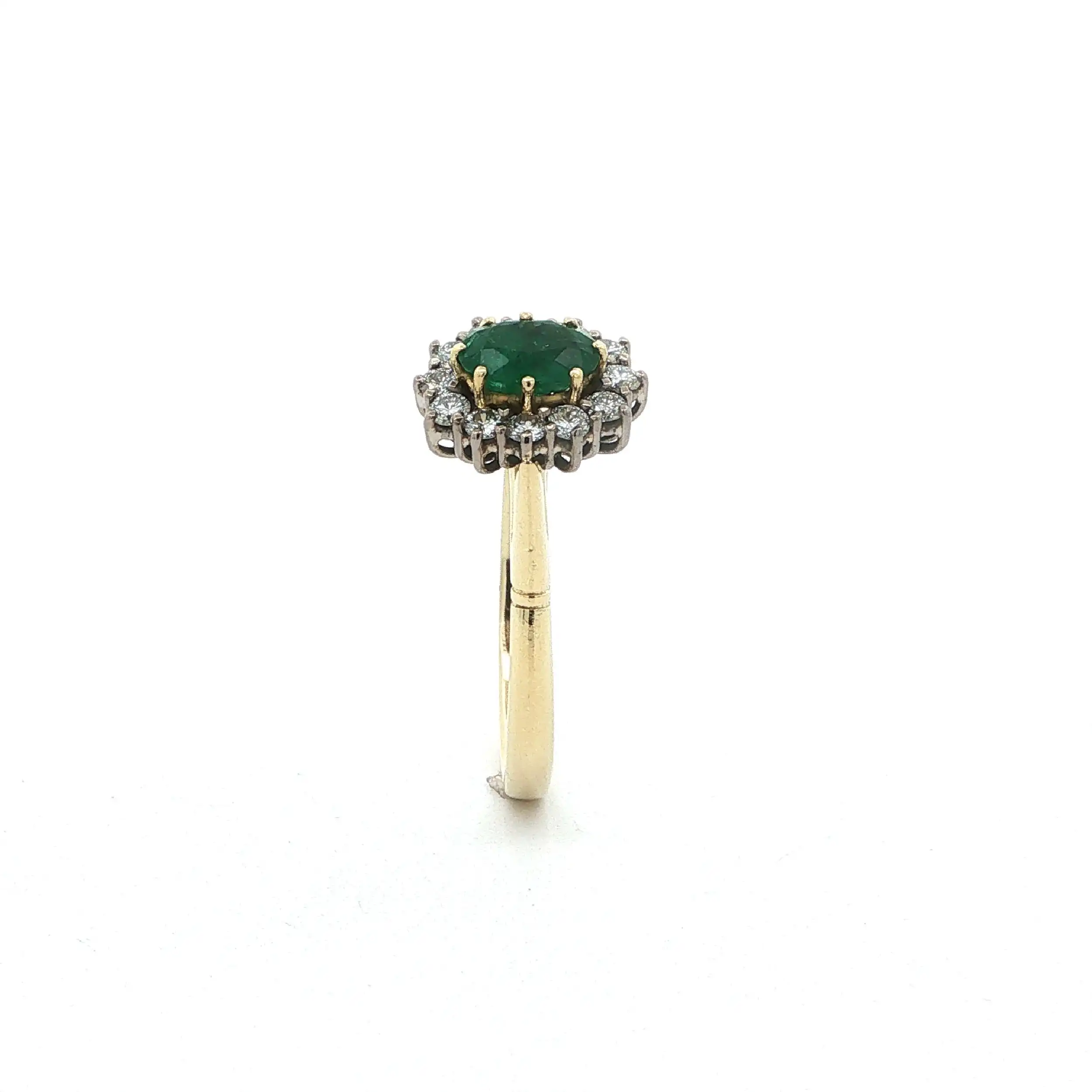 Ring Bicolor mit Smaragd & Brillanten Ring Bicolor mit Smaragd & Brillanten