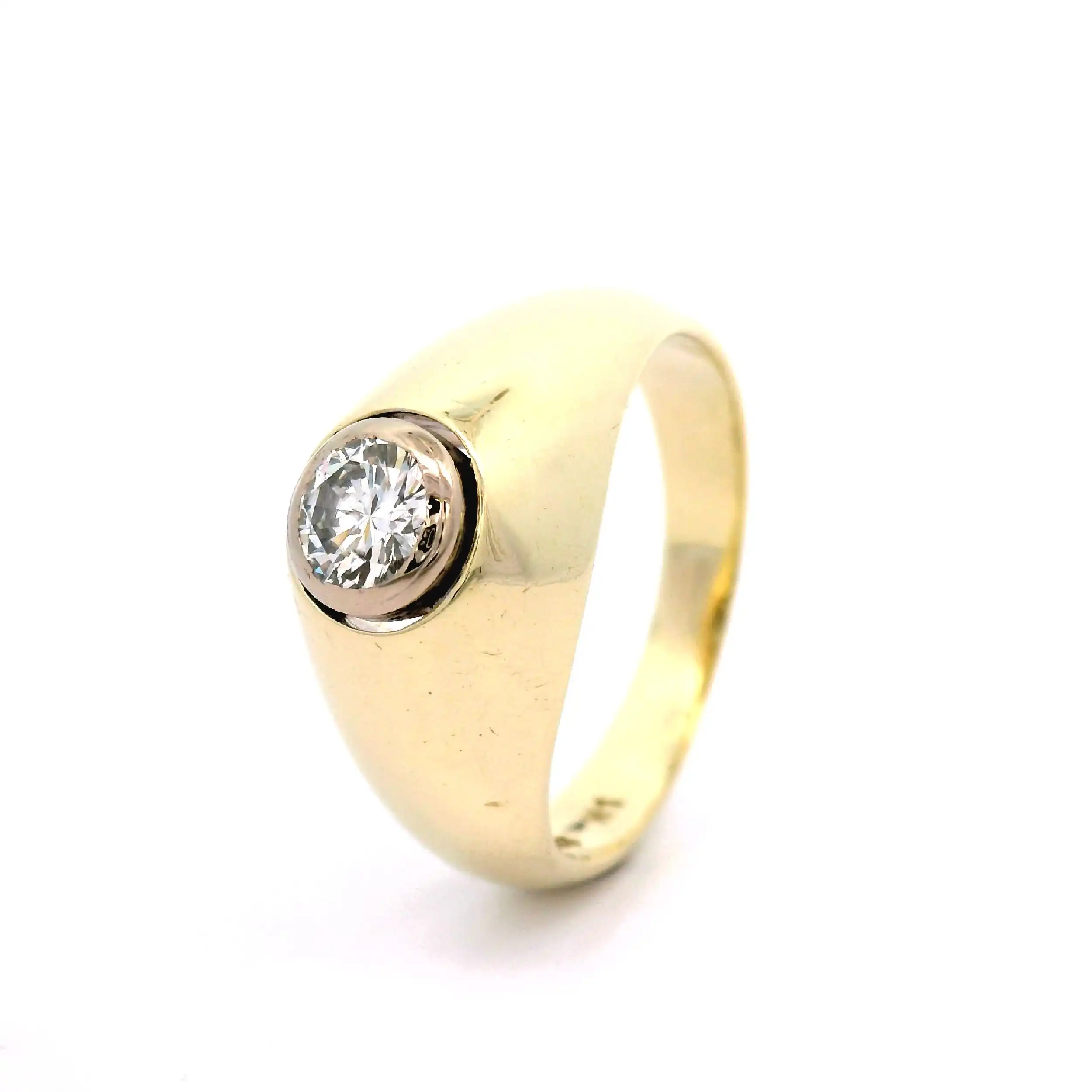 Ring Gelbgold mit Brillant Ring Gelbgold mit Brillant
