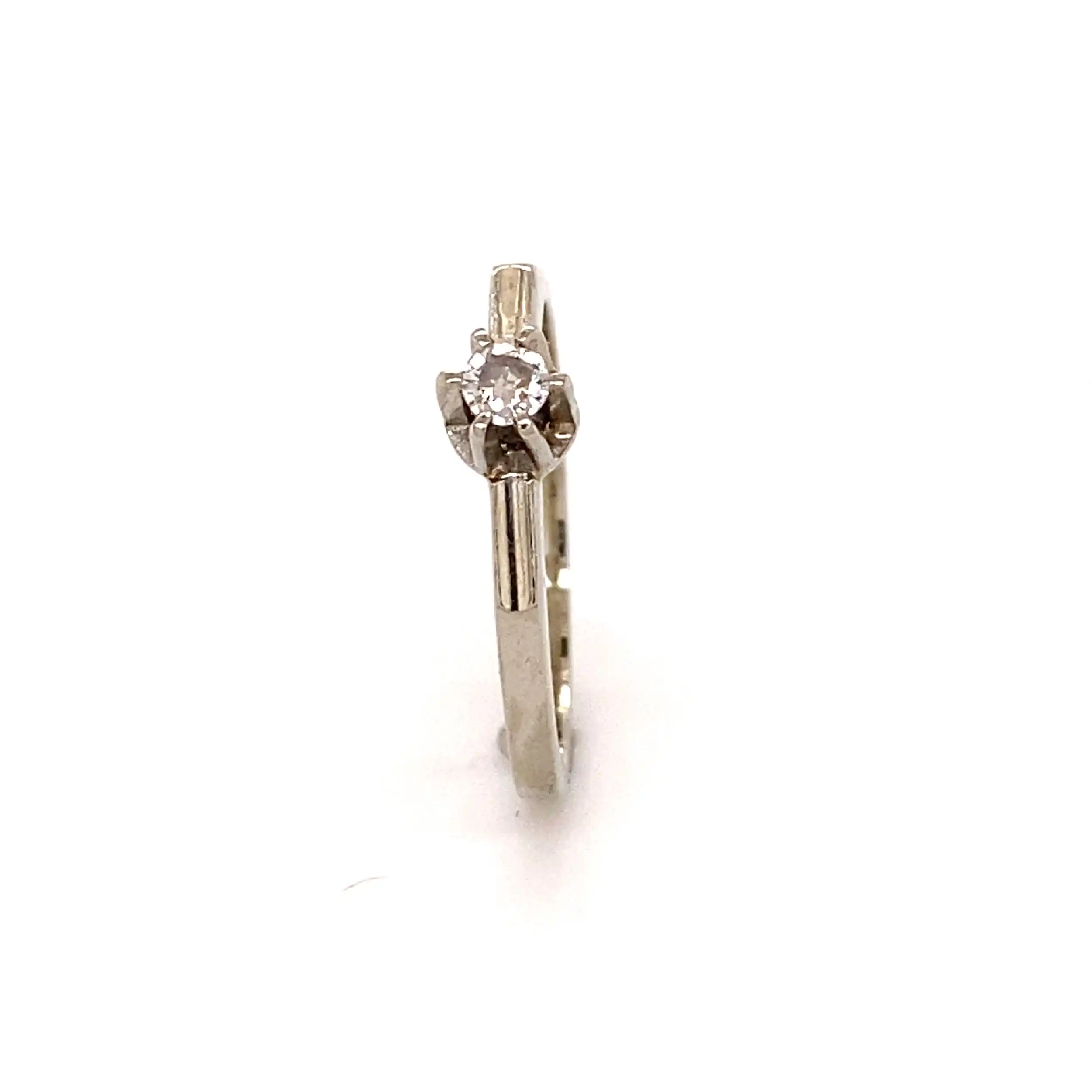 Ring Weißgold mit Solitär Brillant Ring Weißgold mit Solitär Brillant