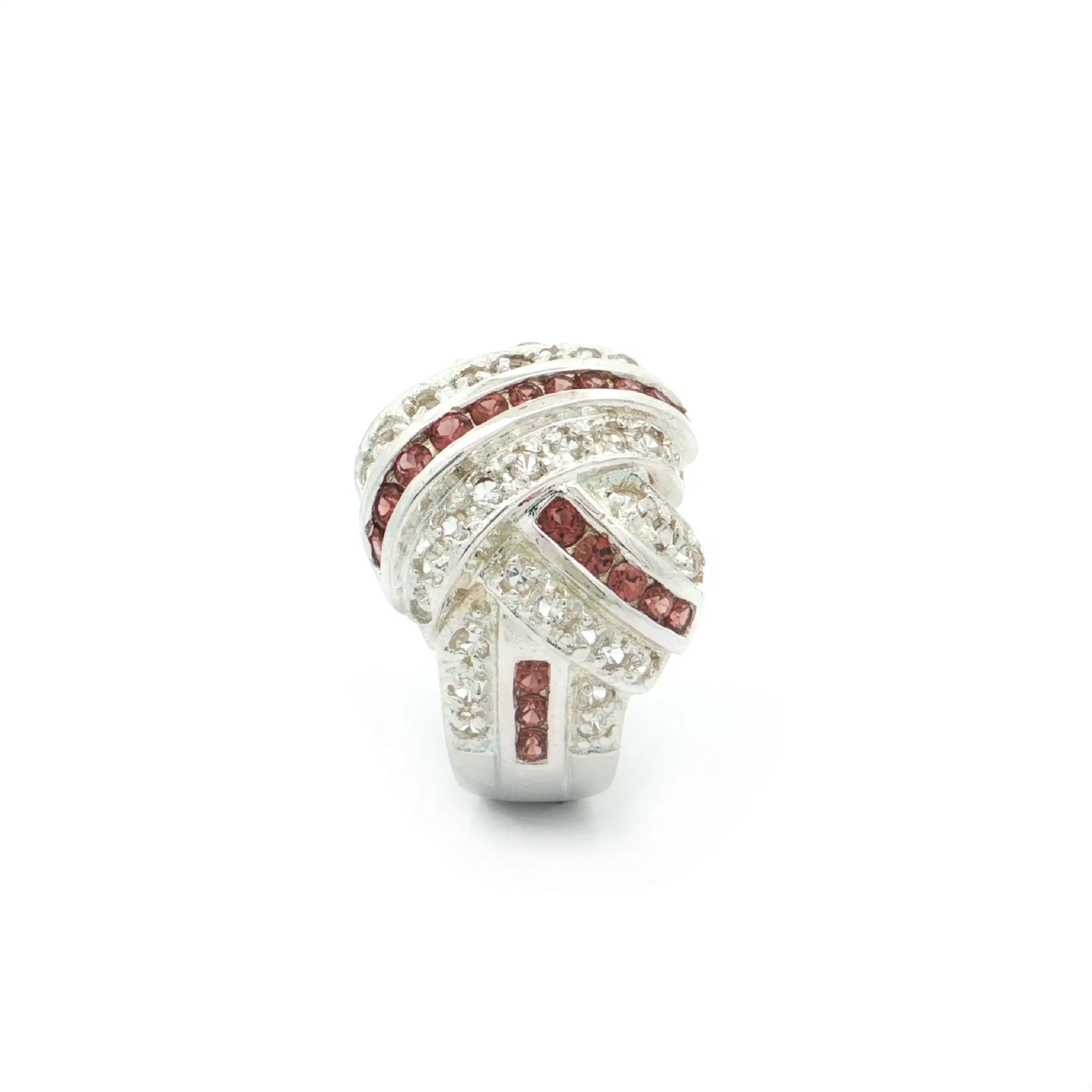 Ring Silber mit Zirkonia und Farbsteinen